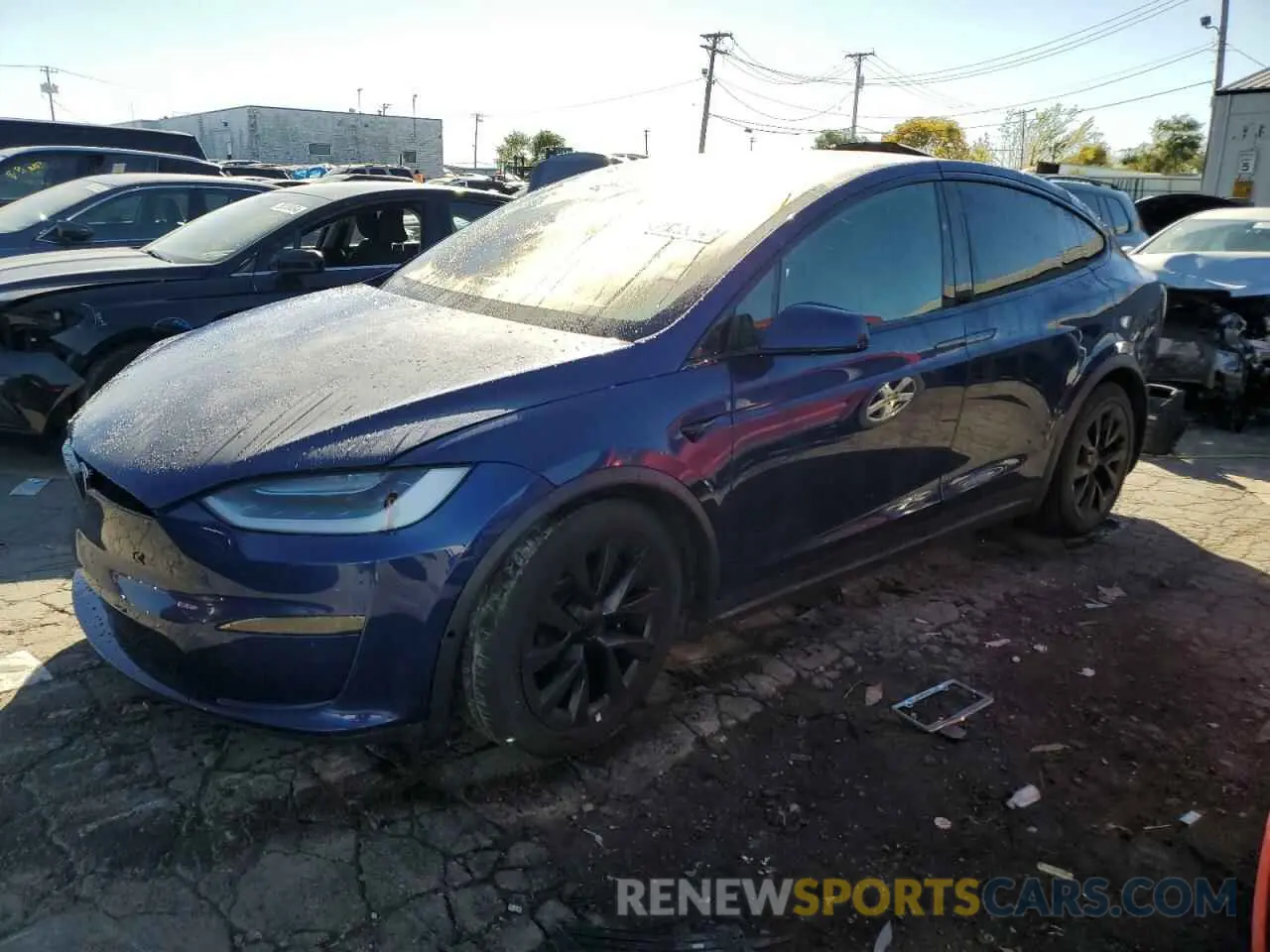 1 fotografías del automóvil dañado 7SAXCDE57NF336967 TESLA MODEL X 2022