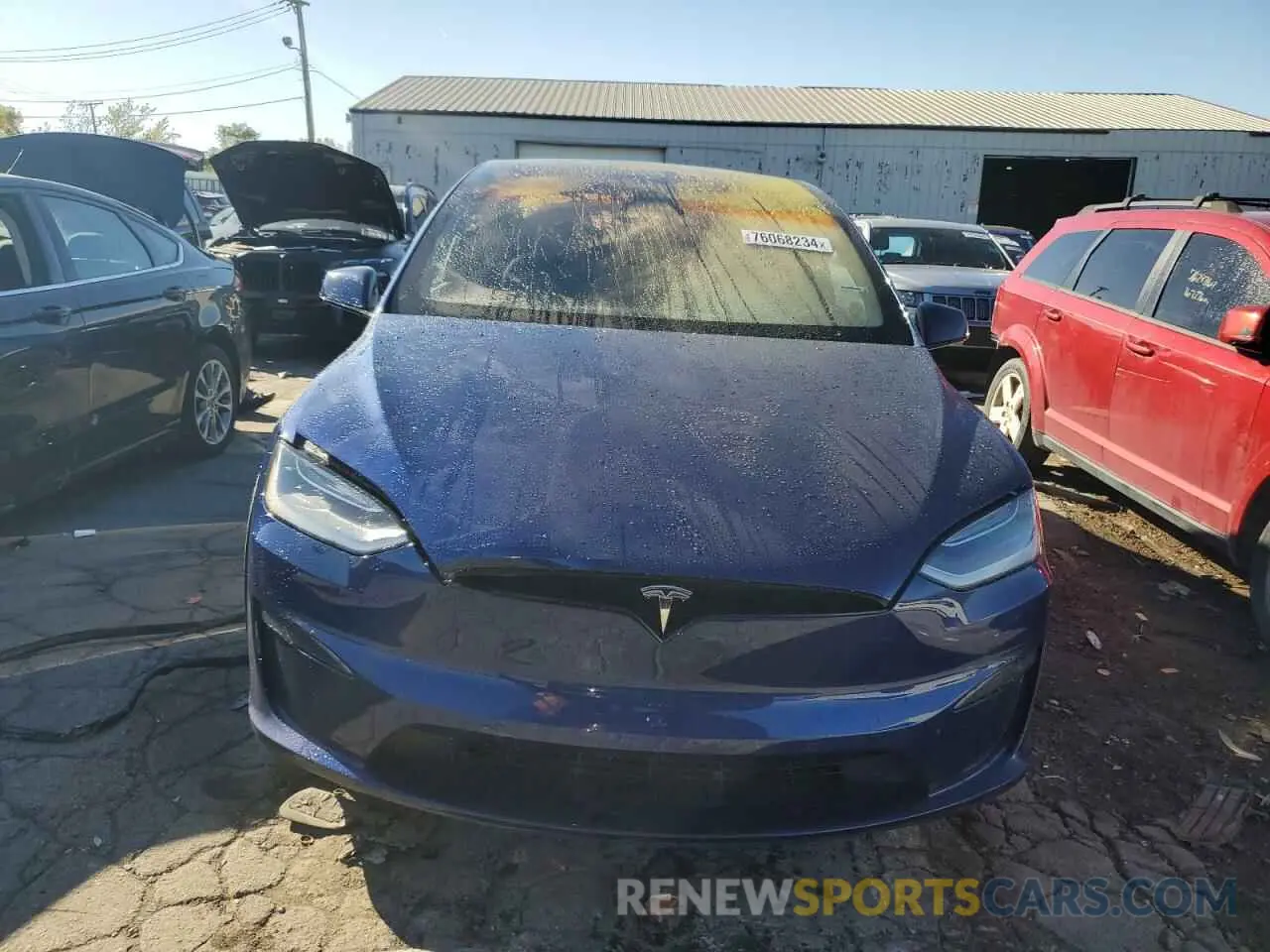 5 fotografías del automóvil dañado 7SAXCDE57NF336967 TESLA MODEL X 2022