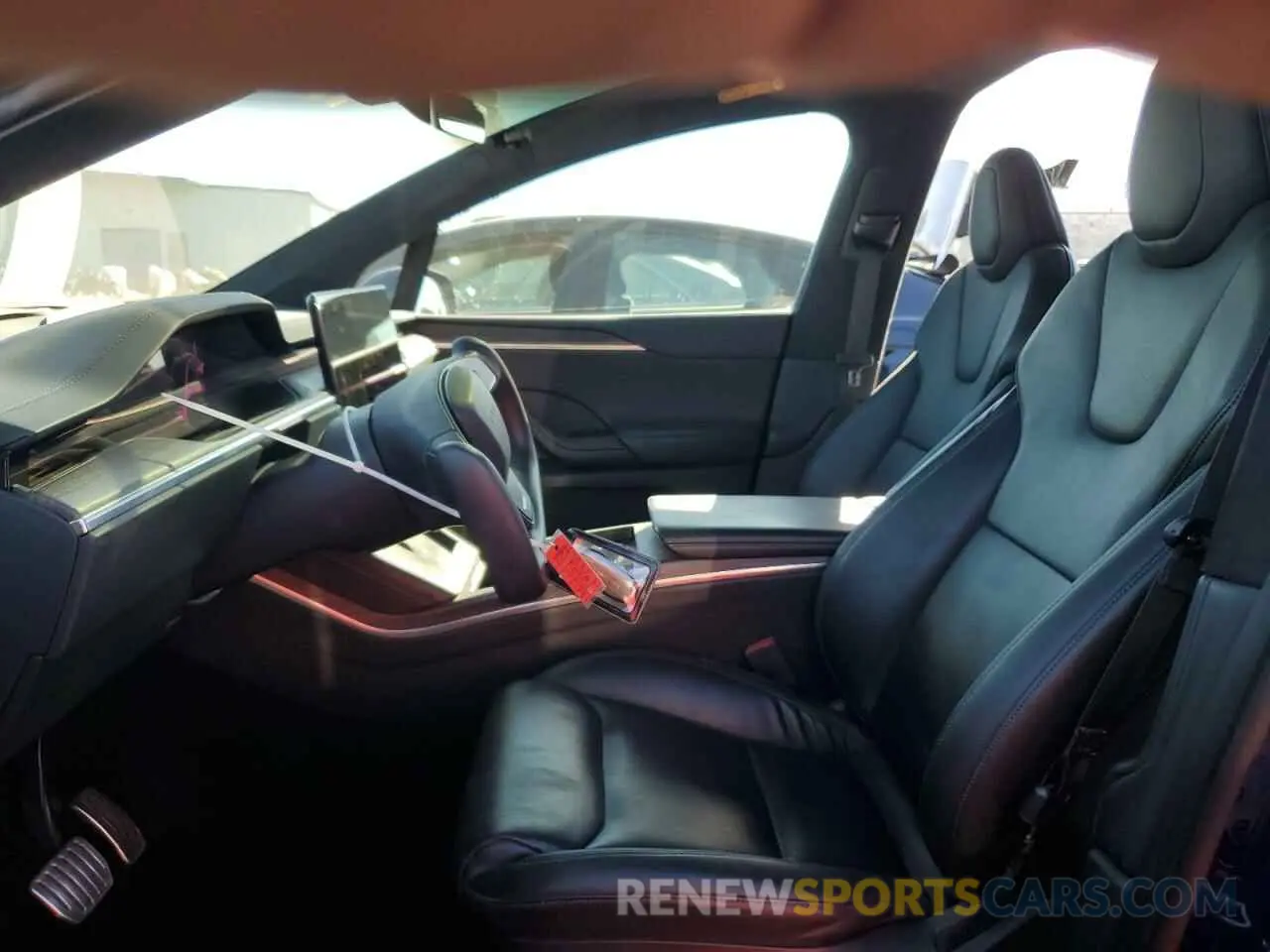 7 fotografías del automóvil dañado 7SAXCDE57NF336967 TESLA MODEL X 2022