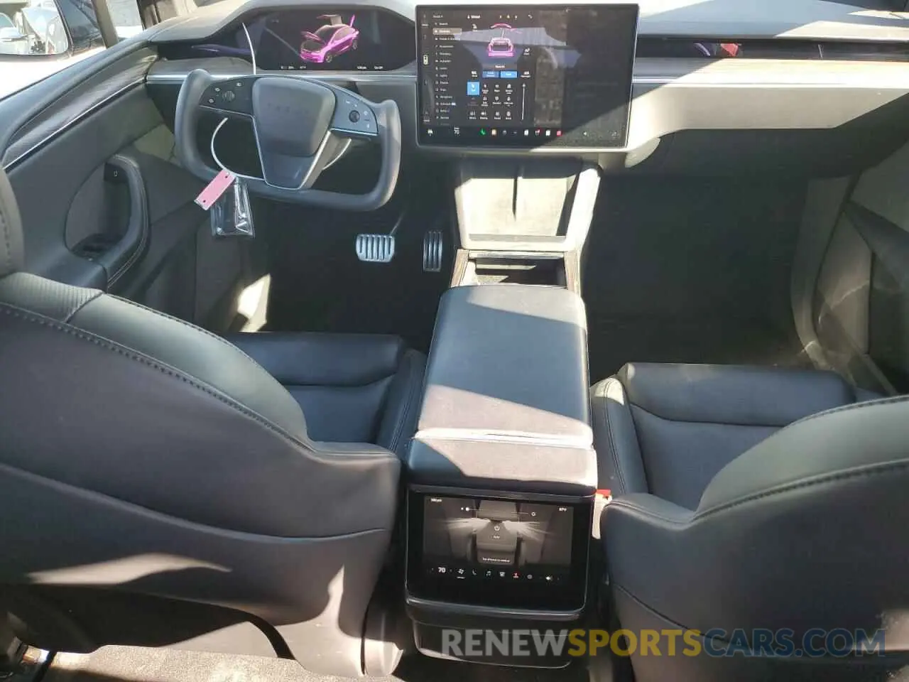 8 fotografías del automóvil dañado 7SAXCDE57NF336967 TESLA MODEL X 2022