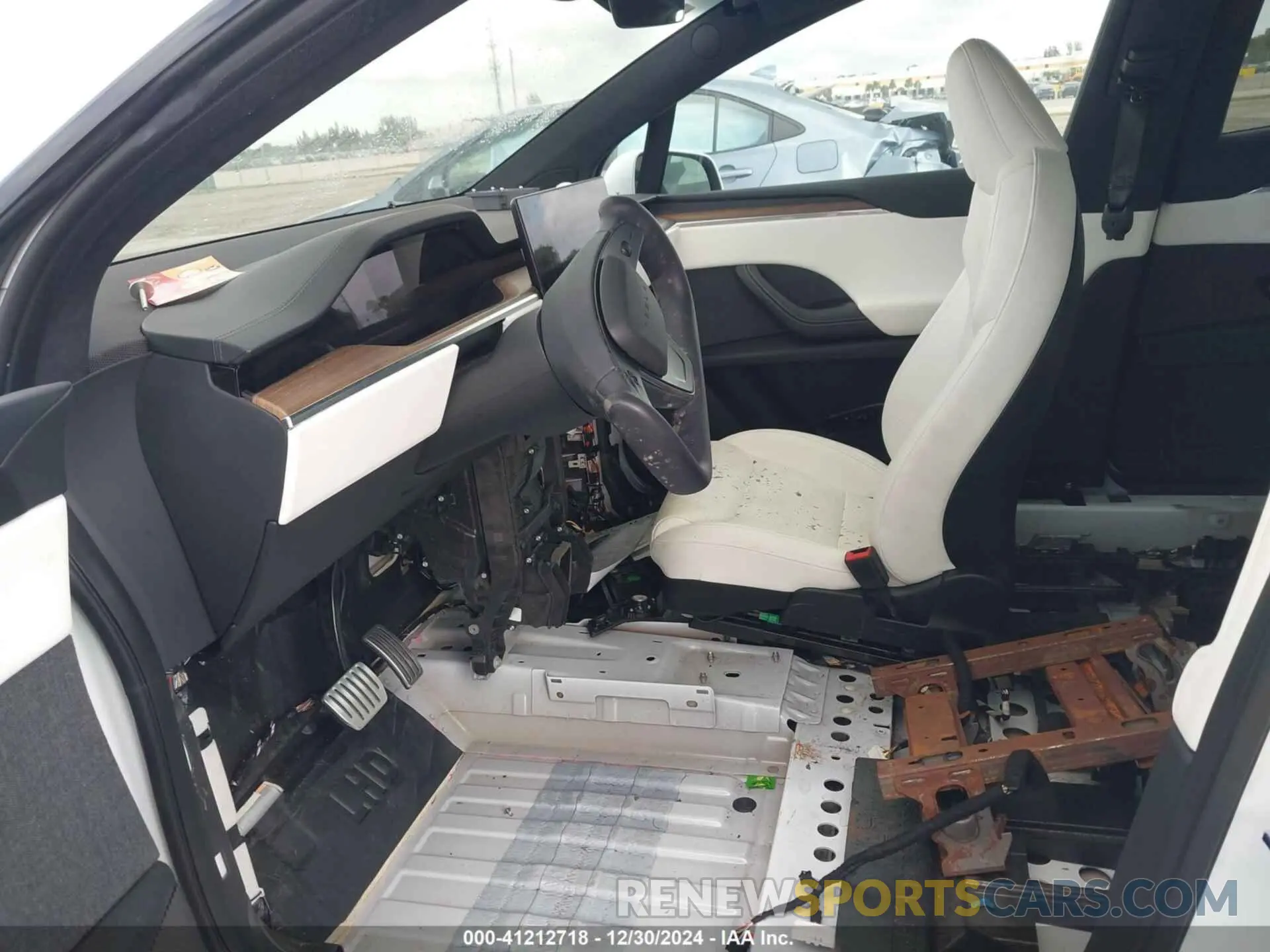 5 fotografías del automóvil dañado 7SAXCDE57NF343580 TESLA MODEL X 2022