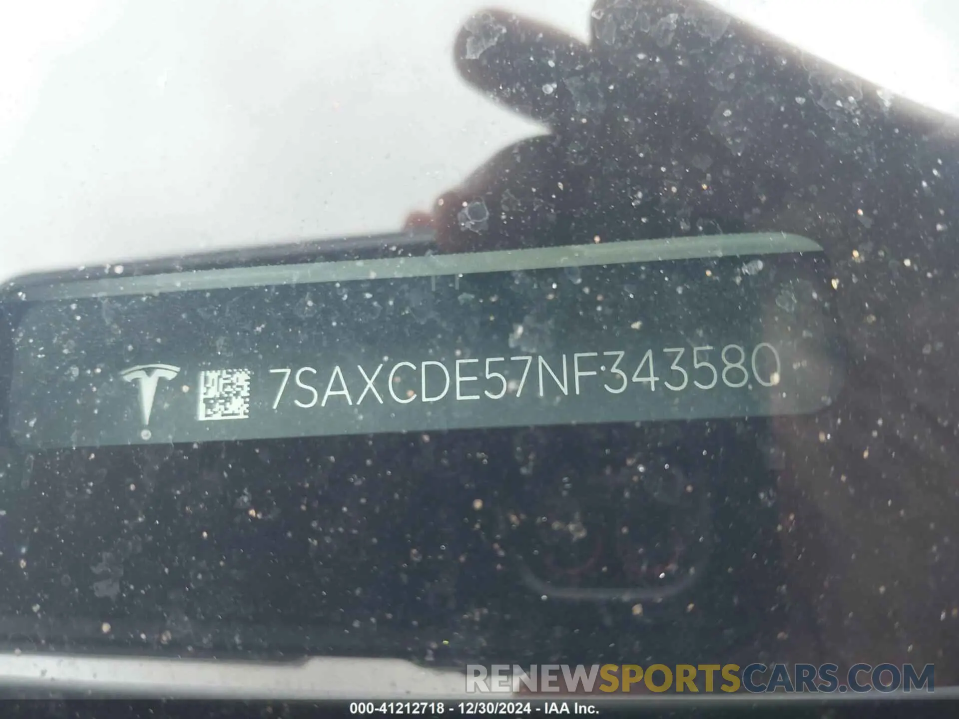 9 fotografías del automóvil dañado 7SAXCDE57NF343580 TESLA MODEL X 2022