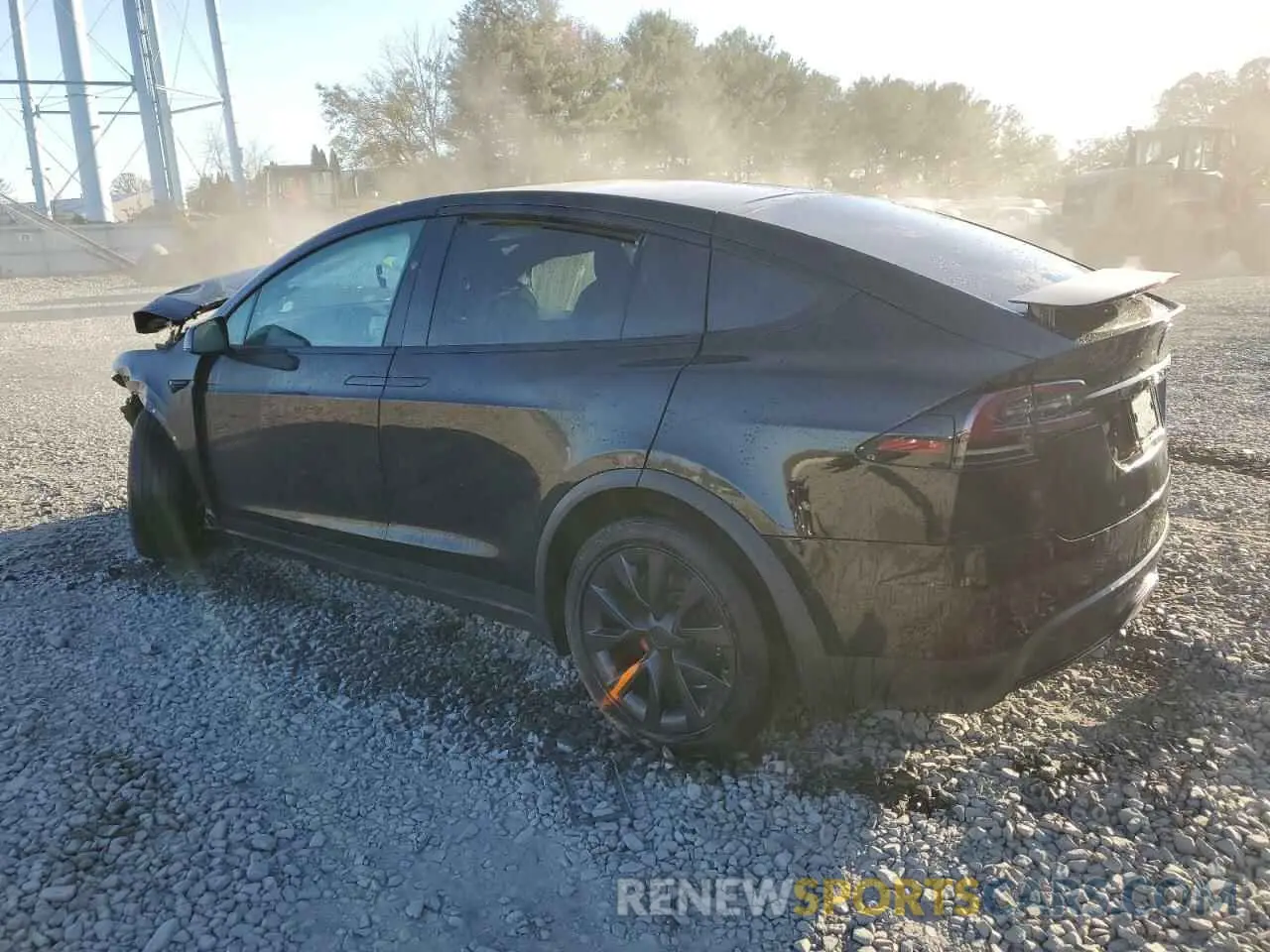 2 fotografías del automóvil dañado 7SAXCDE58NF339327 TESLA MODEL X 2022