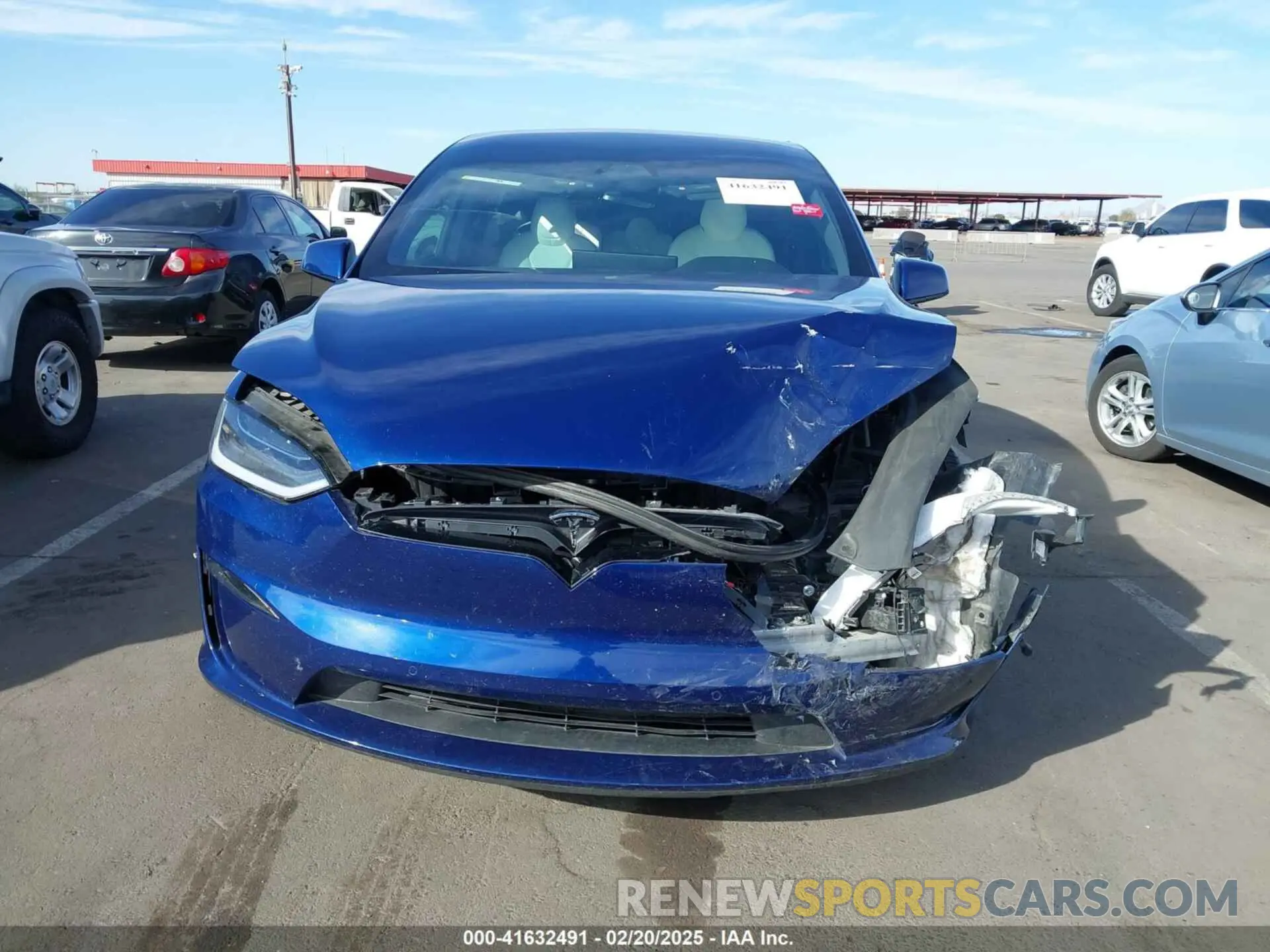 12 fotografías del automóvil dañado 7SAXCDE58NF341112 TESLA MODEL X 2022