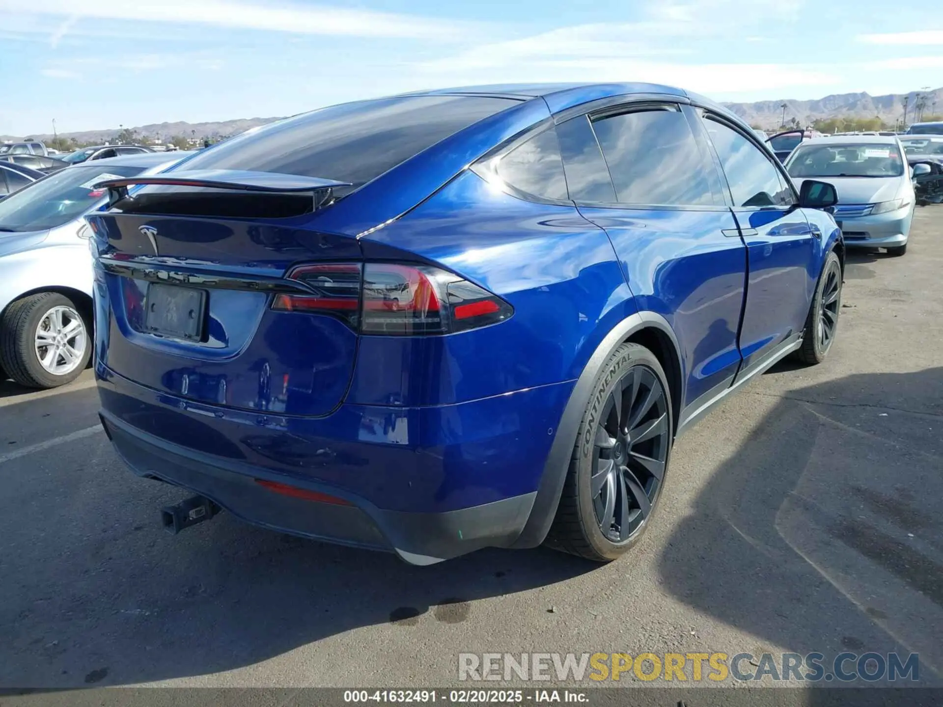 4 fotografías del automóvil dañado 7SAXCDE58NF341112 TESLA MODEL X 2022