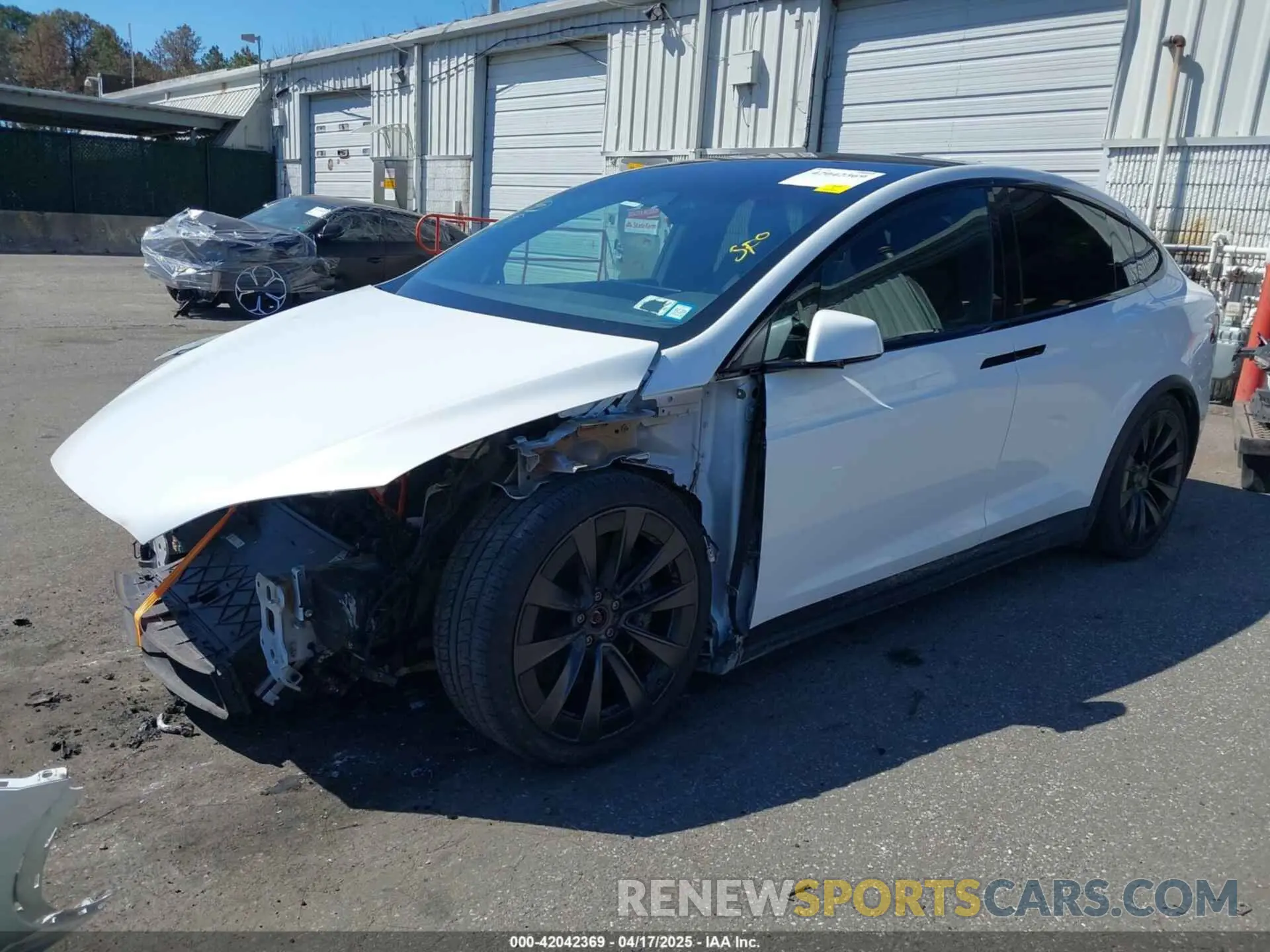 2 fotografías del automóvil dañado 7SAXCDE58NF342776 TESLA MODEL X 2022