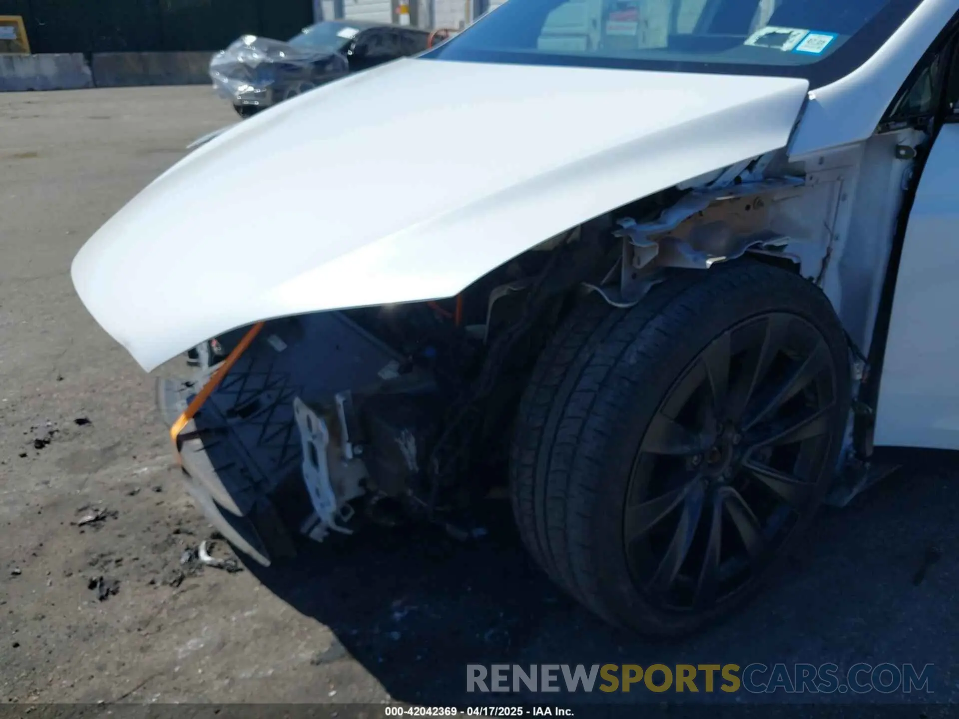 6 fotografías del automóvil dañado 7SAXCDE58NF342776 TESLA MODEL X 2022