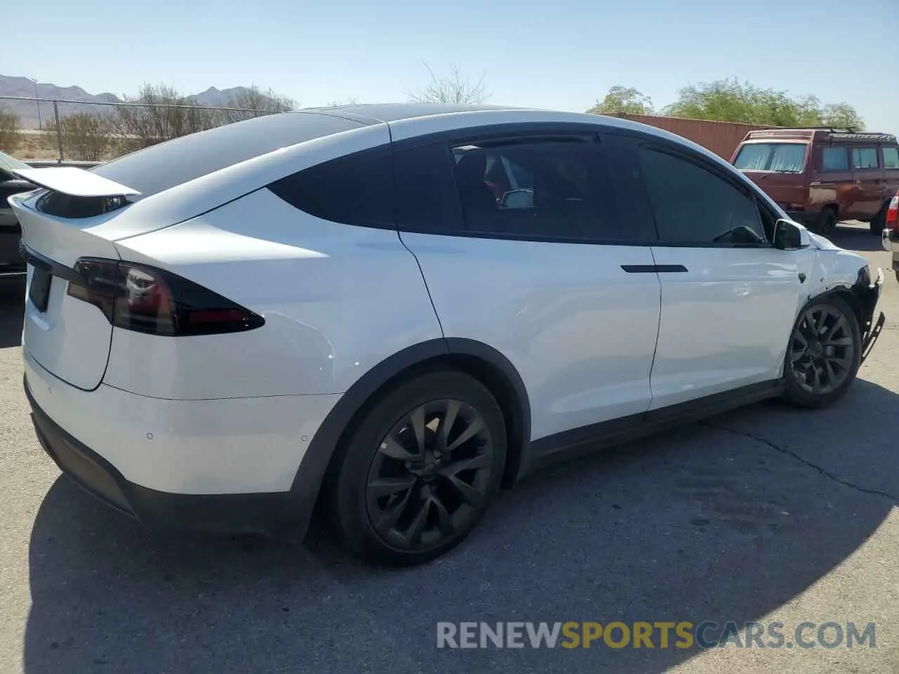 3 fotografías del automóvil dañado 7SAXCDE58NF342891 TESLA MODEL X 2022