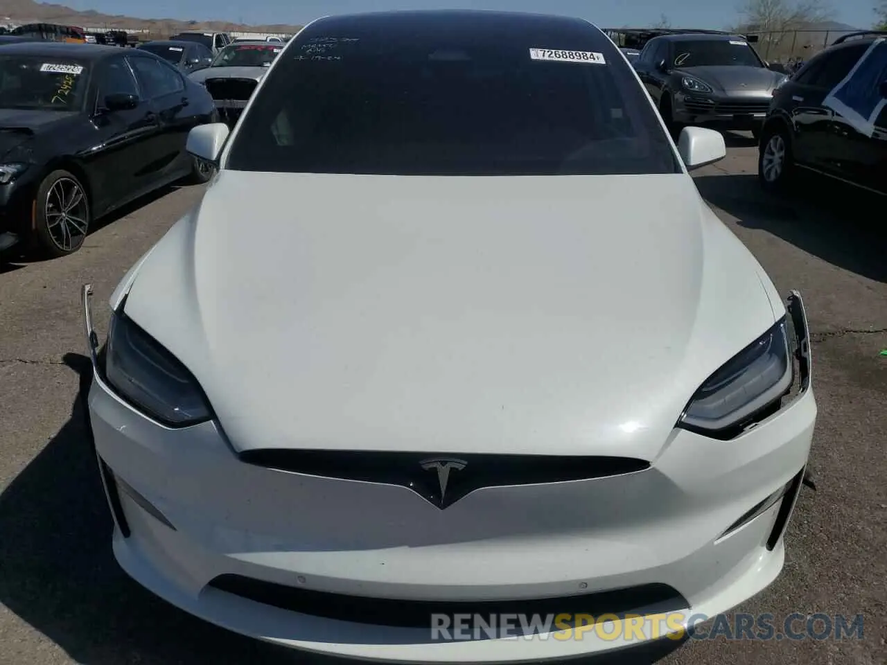 5 fotografías del automóvil dañado 7SAXCDE58NF342891 TESLA MODEL X 2022