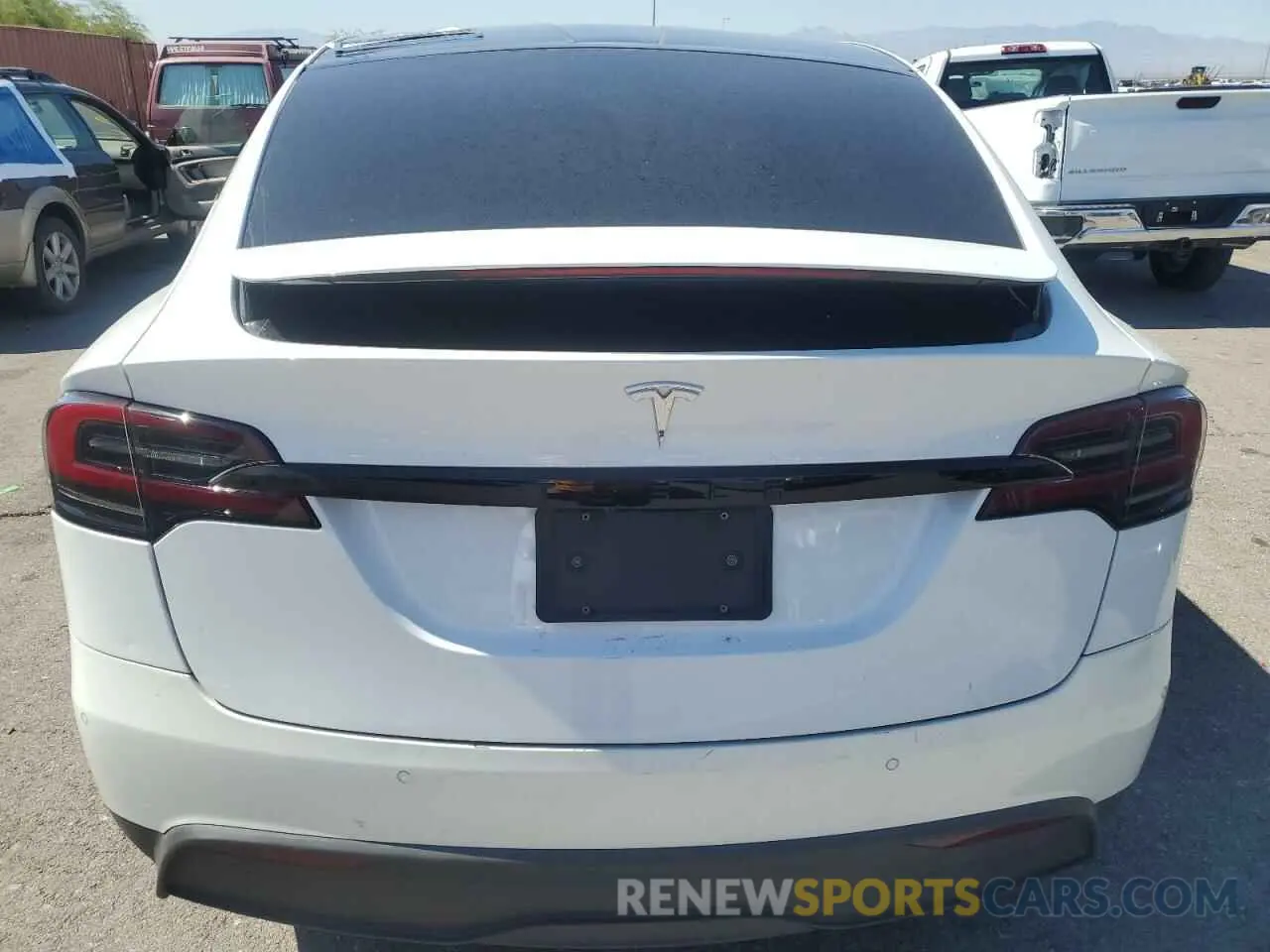 6 fotografías del automóvil dañado 7SAXCDE58NF342891 TESLA MODEL X 2022