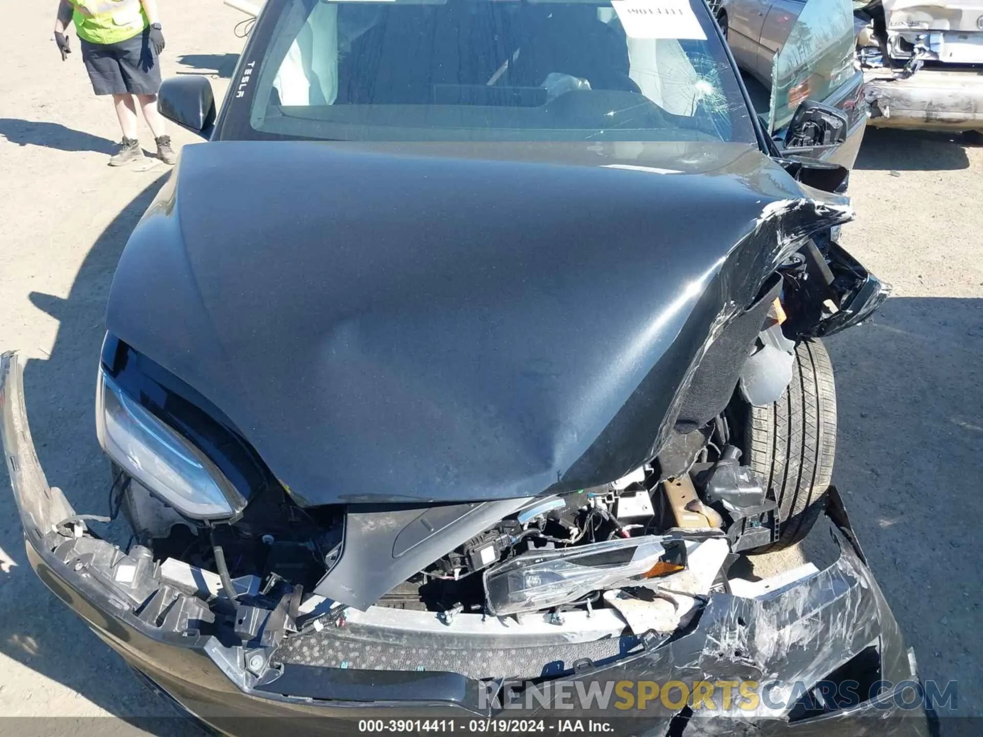 10 fotografías del automóvil dañado 7SAXCDE58NF358816 TESLA MODEL X 2022