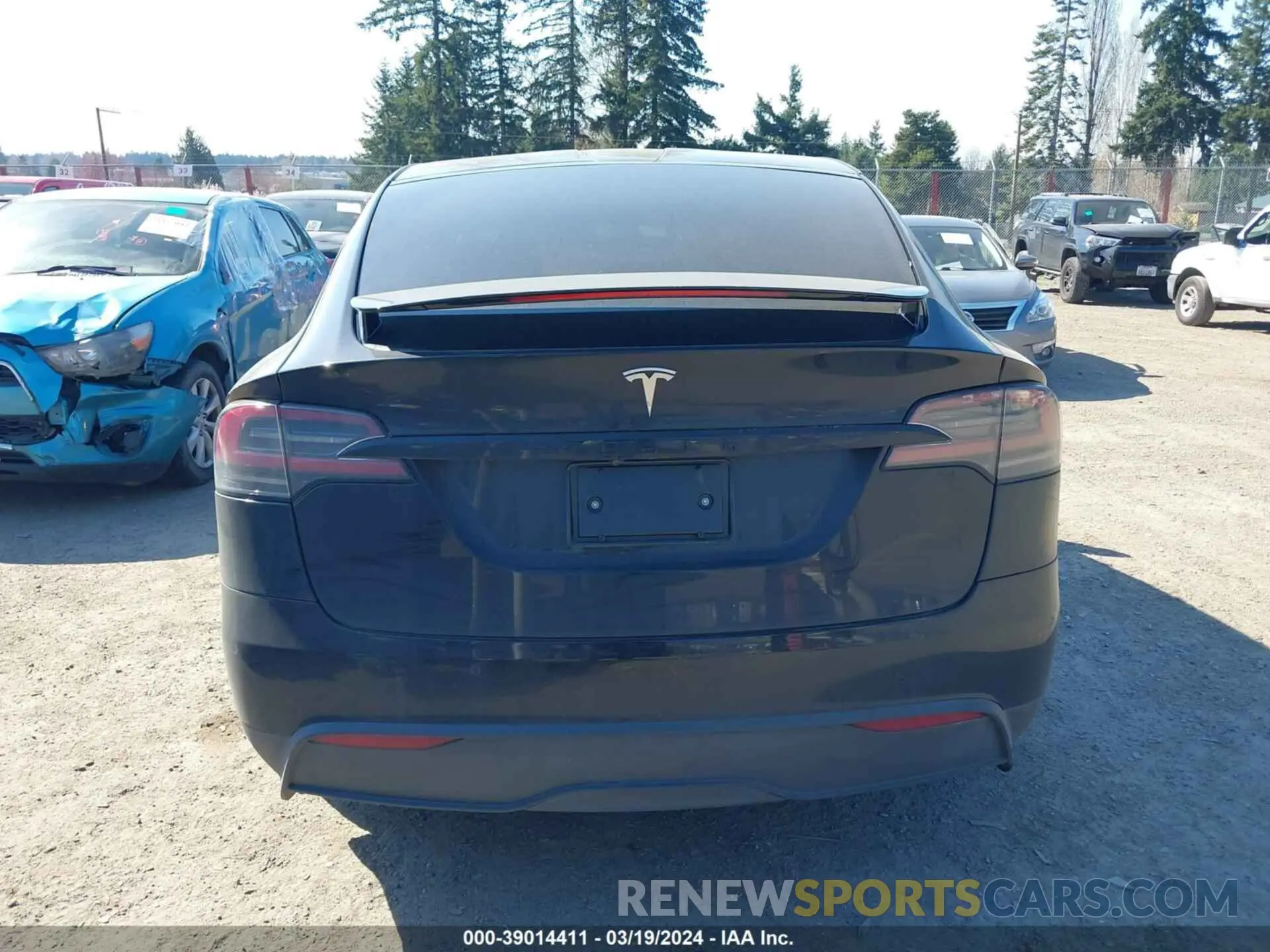 15 fotografías del automóvil dañado 7SAXCDE58NF358816 TESLA MODEL X 2022