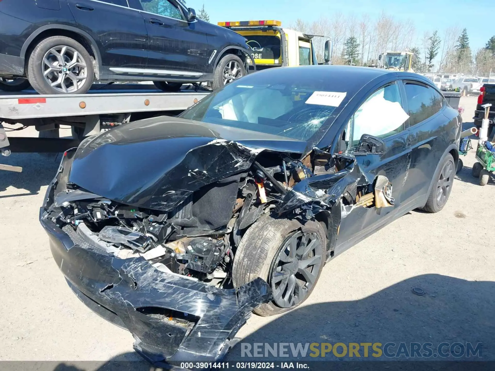 2 fotografías del automóvil dañado 7SAXCDE58NF358816 TESLA MODEL X 2022