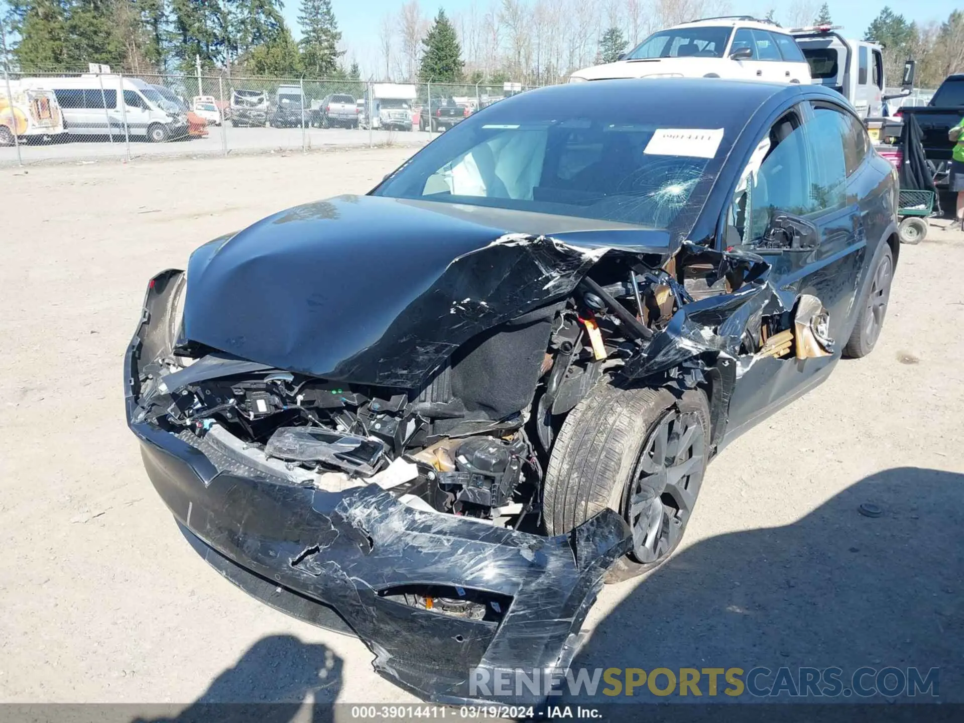 6 fotografías del automóvil dañado 7SAXCDE58NF358816 TESLA MODEL X 2022
