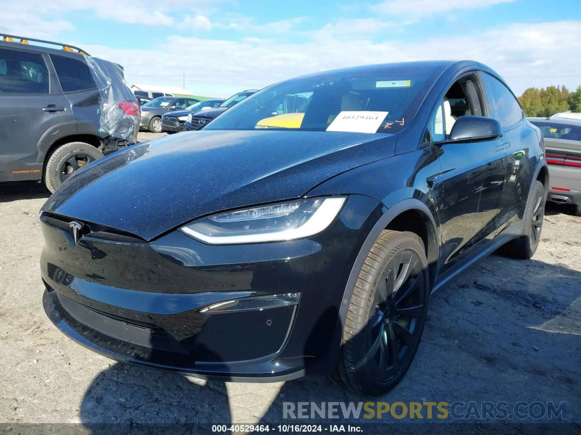 2 fotografías del automóvil dañado 7SAXCDE58NF364034 TESLA MODEL X 2022