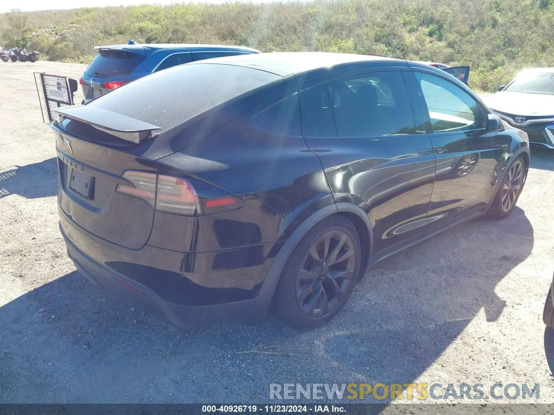 4 fotografías del automóvil dañado 7SAXCDE58NF364325 TESLA MODEL X 2022