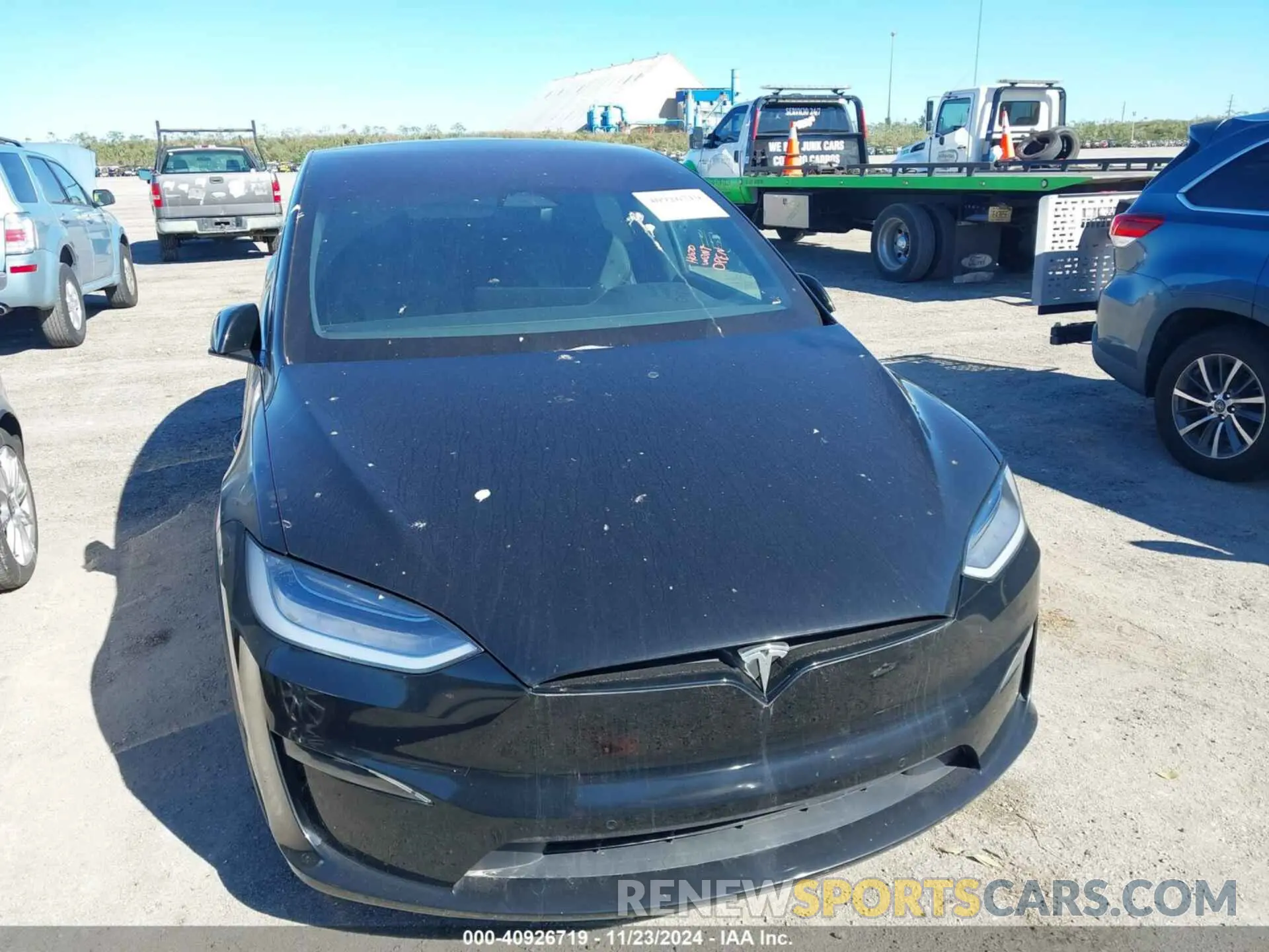 6 fotografías del automóvil dañado 7SAXCDE58NF364325 TESLA MODEL X 2022