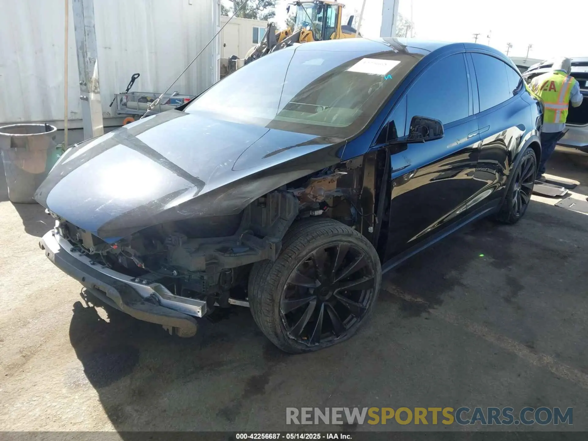 2 fotografías del automóvil dañado 7SAXCDE5XNF335585 TESLA MODEL X 2022