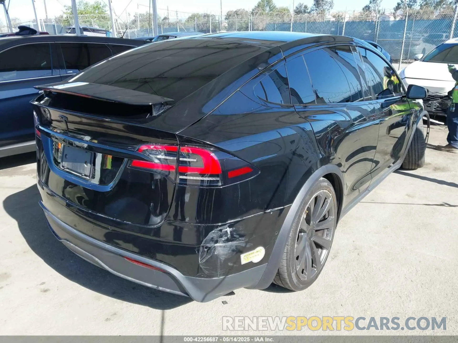 4 fotografías del automóvil dañado 7SAXCDE5XNF335585 TESLA MODEL X 2022