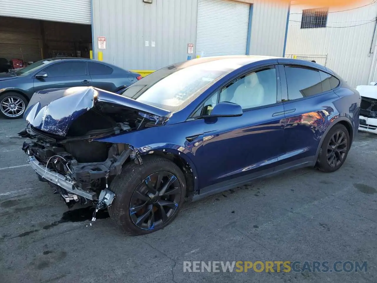 1 fotografías del automóvil dañado 7SAXCDE5XNF336073 TESLA MODEL X 2022
