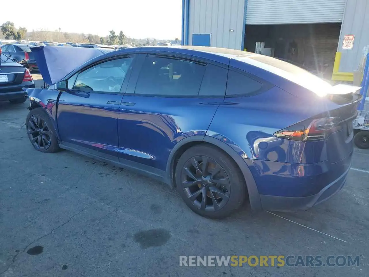 2 fotografías del automóvil dañado 7SAXCDE5XNF336073 TESLA MODEL X 2022