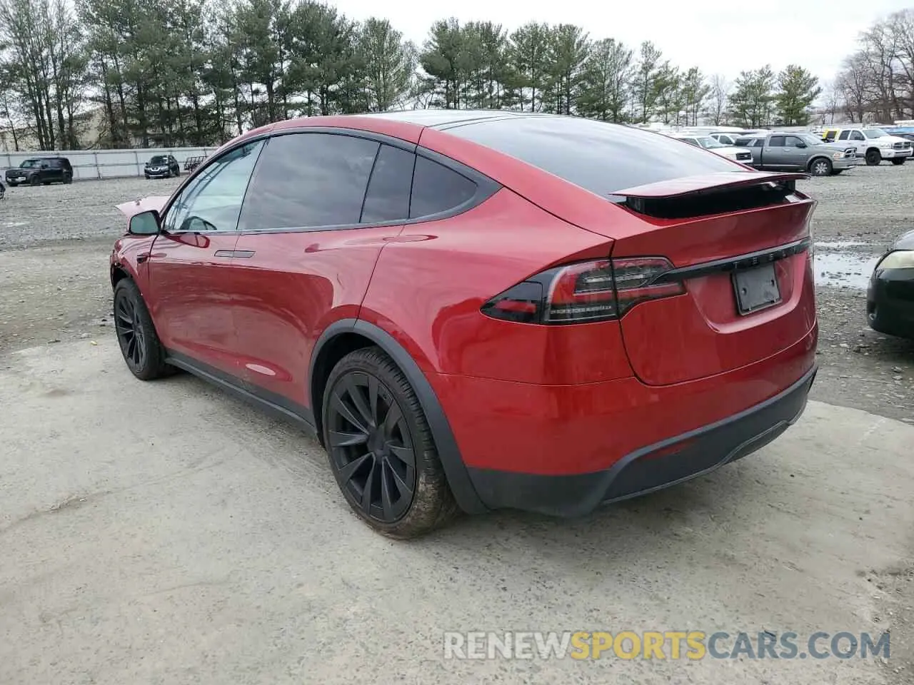 2 fotografías del automóvil dañado 7SAXCAE51PF390573 TESLA MODEL X 2023