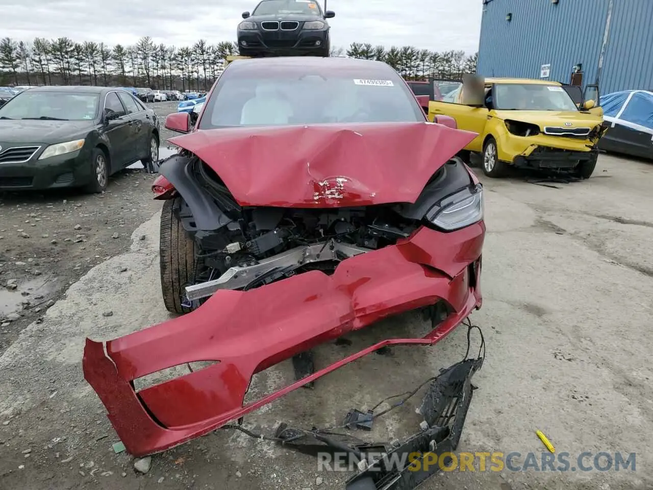 5 fotografías del automóvil dañado 7SAXCAE51PF390573 TESLA MODEL X 2023