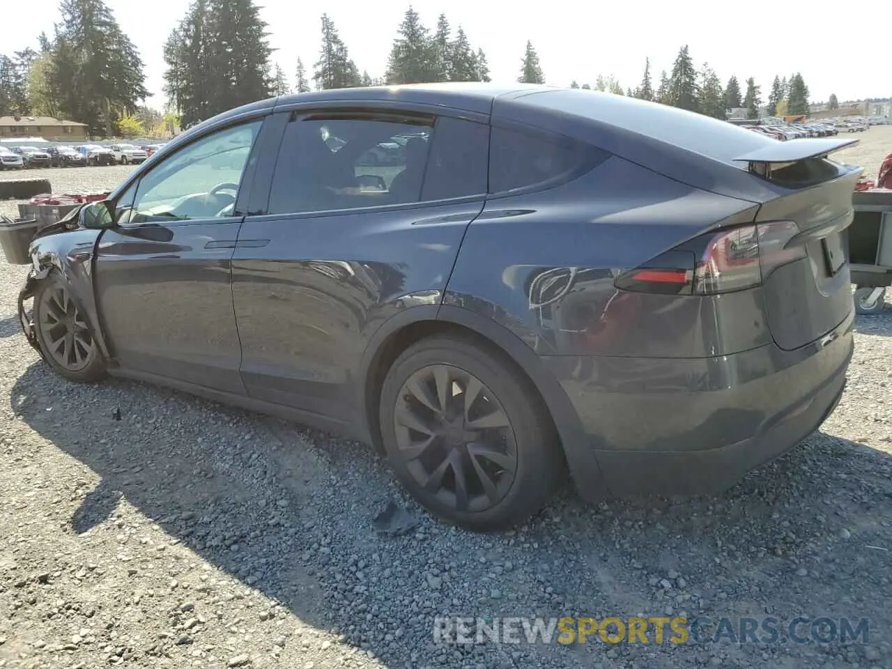 2 fotografías del automóvil dañado 7SAXCAE53PF422729 TESLA MODEL X 2023