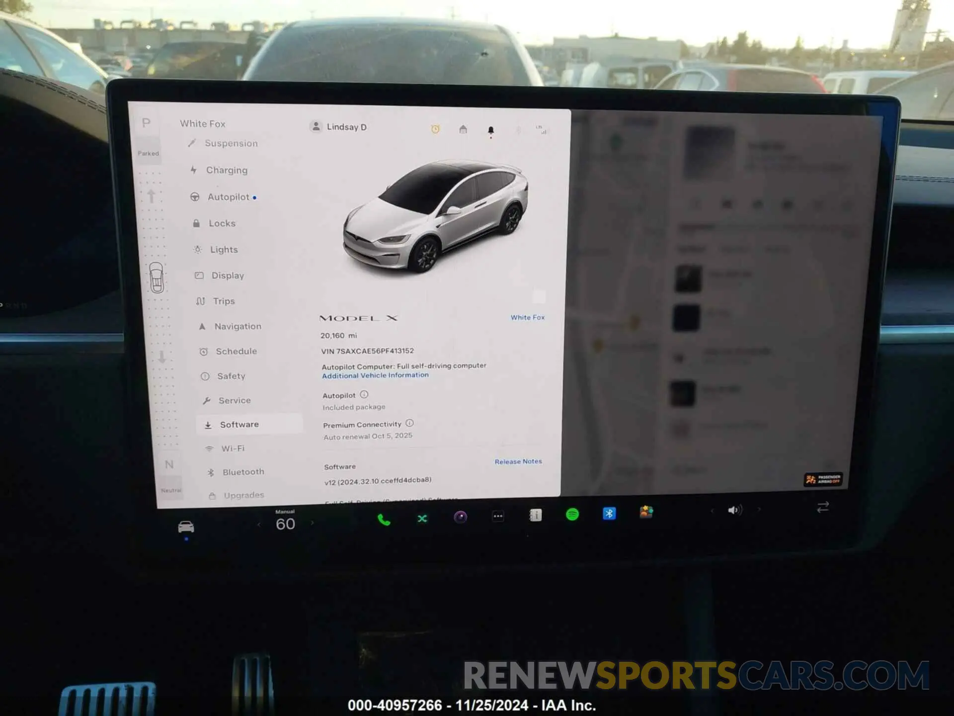 19 fotografías del automóvil dañado 7SAXCAE56PF413152 TESLA MODEL X 2023