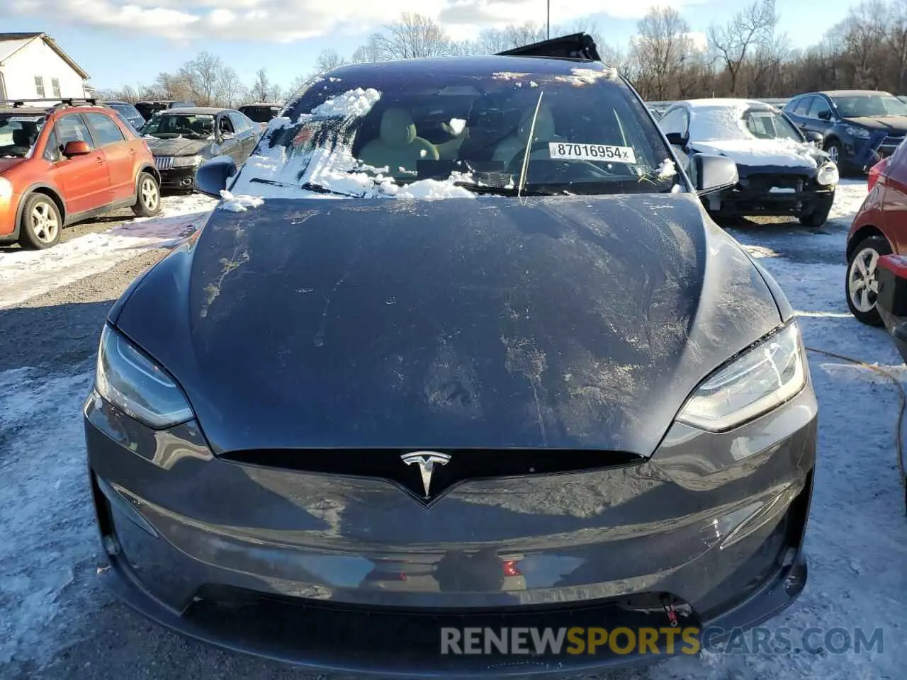 5 fotografías del automóvil dañado 7SAXCAE57PF396944 TESLA MODEL X 2023