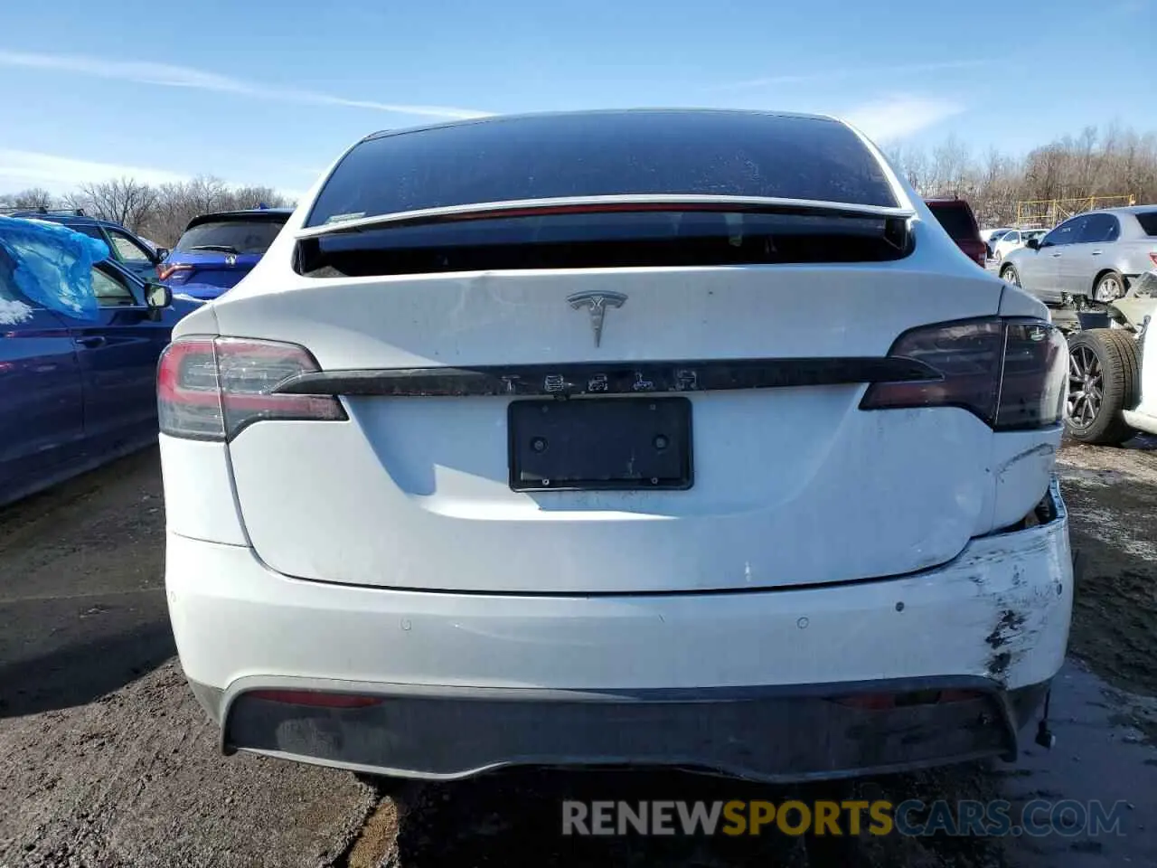 6 fotografías del automóvil dañado 7SAXCAE58PF377254 TESLA MODEL X 2023