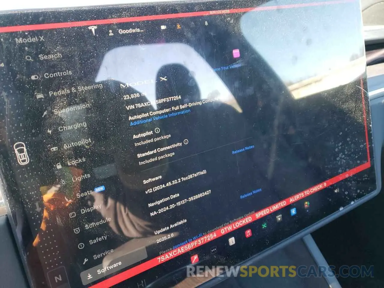 9 fotografías del automóvil dañado 7SAXCAE58PF377254 TESLA MODEL X 2023