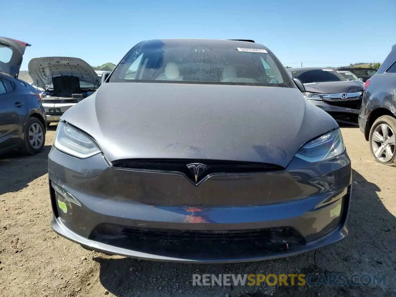 5 fotografías del automóvil dañado 7SAXCAE58PF395964 TESLA MODEL X 2023