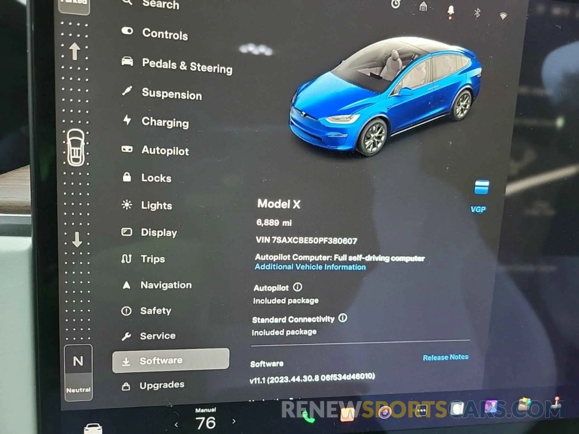 10 fotografías del automóvil dañado 7SAXCBE50PF380607 TESLA MODEL X 2023