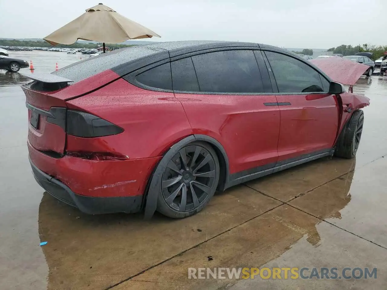 3 fotografías del automóvil dañado 7SAXCBE50PF402119 TESLA MODEL X 2023