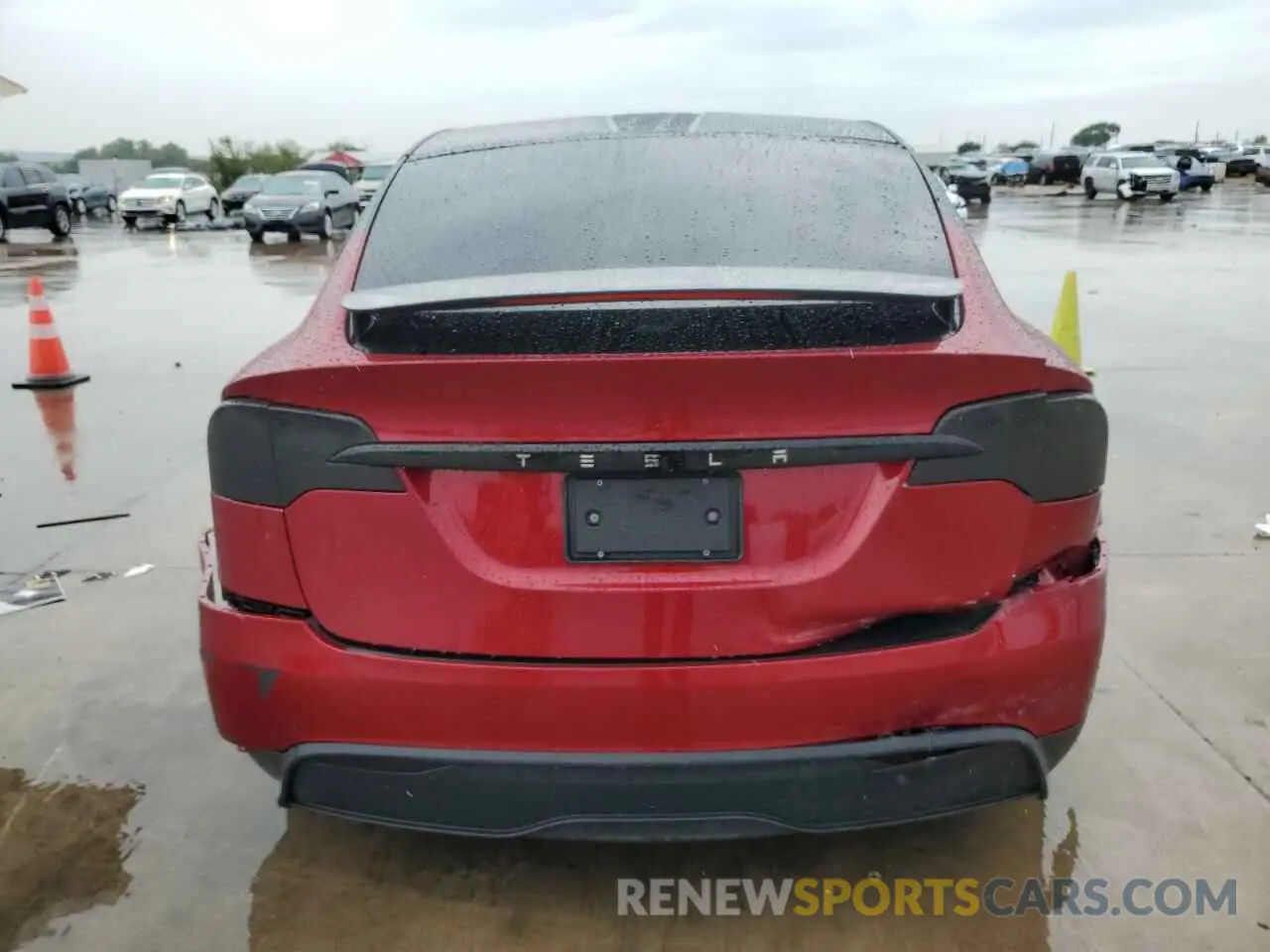 6 fotografías del automóvil dañado 7SAXCBE50PF402119 TESLA MODEL X 2023