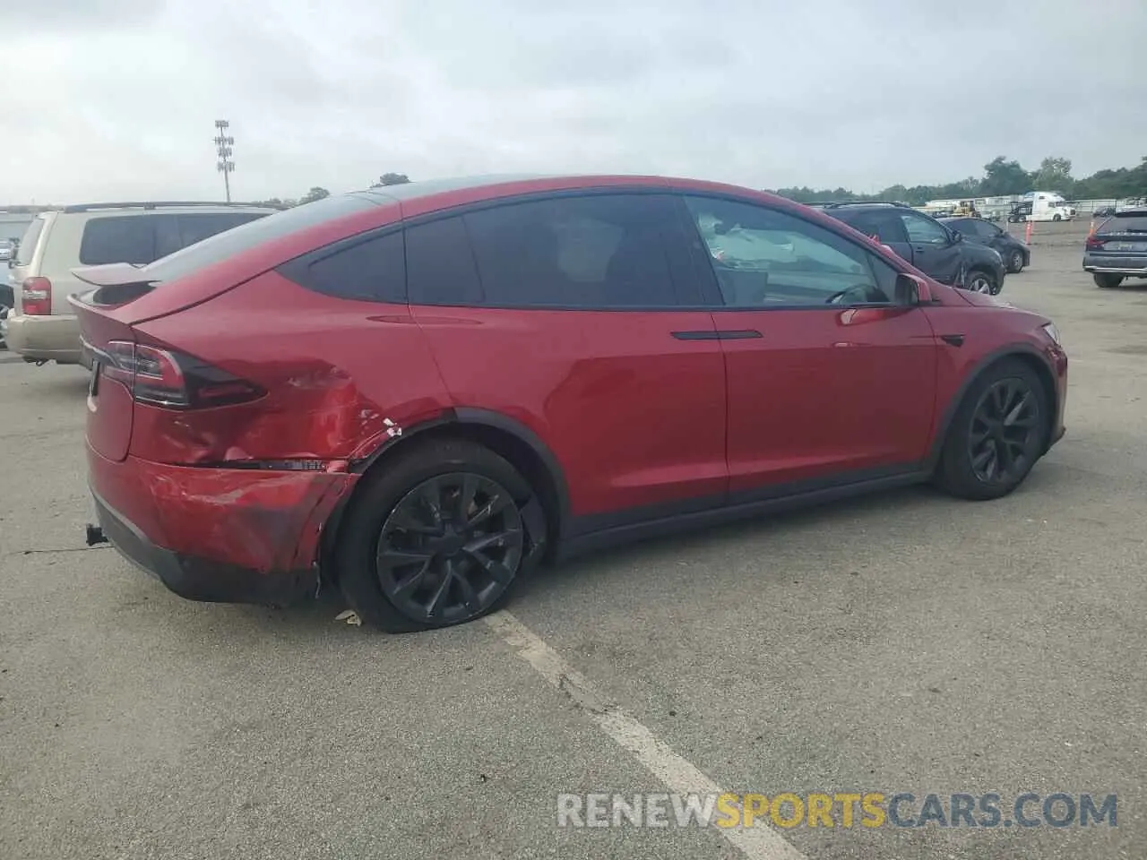 3 fotografías del automóvil dañado 7SAXCBE50PF416490 TESLA MODEL X 2023