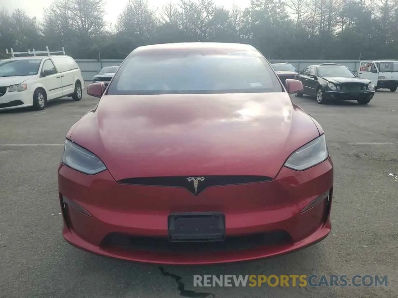 5 fotografías del automóvil dañado 7SAXCBE50PF416490 TESLA MODEL X 2023