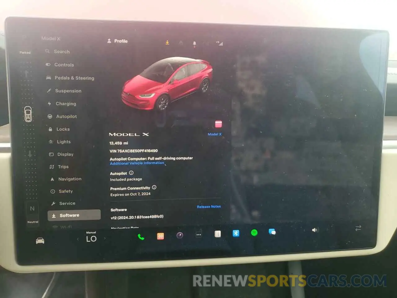 9 fotografías del automóvil dañado 7SAXCBE50PF416490 TESLA MODEL X 2023