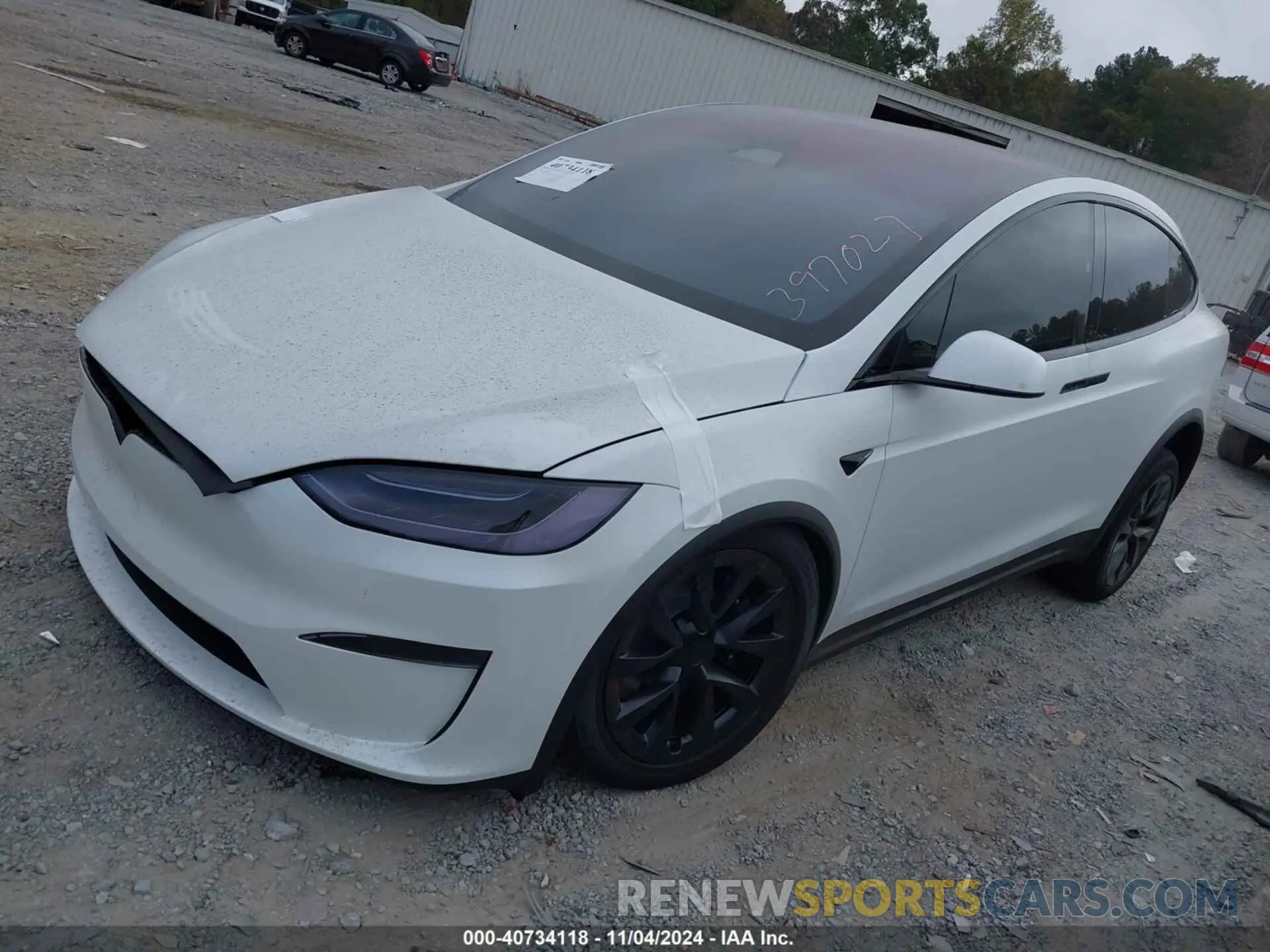 2 fotografías del automóvil dañado 7SAXCBE51PF397027 TESLA MODEL X 2023
