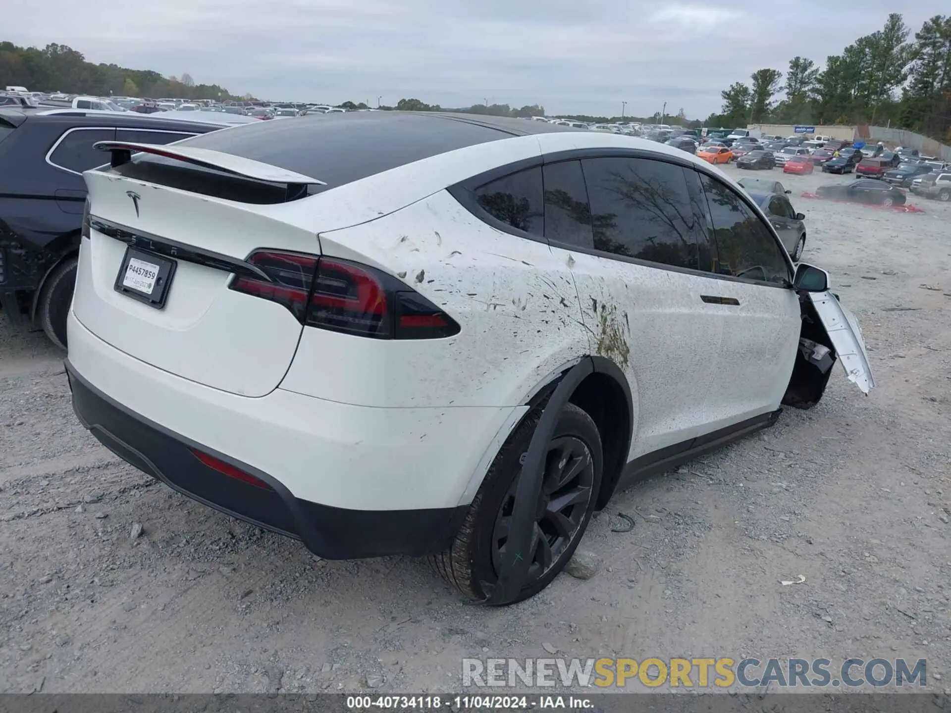 4 fotografías del automóvil dañado 7SAXCBE51PF397027 TESLA MODEL X 2023