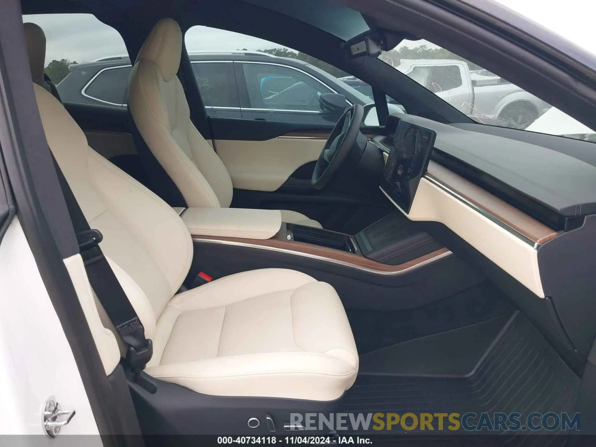 5 fotografías del automóvil dañado 7SAXCBE51PF397027 TESLA MODEL X 2023