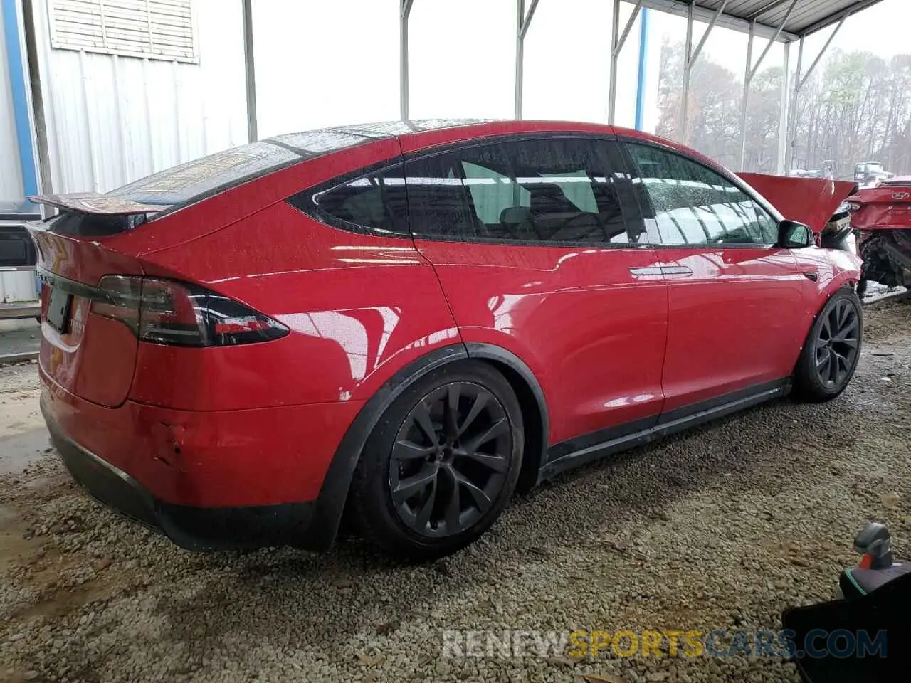 3 fotografías del automóvil dañado 7SAXCBE52PF365140 TESLA MODEL X 2023
