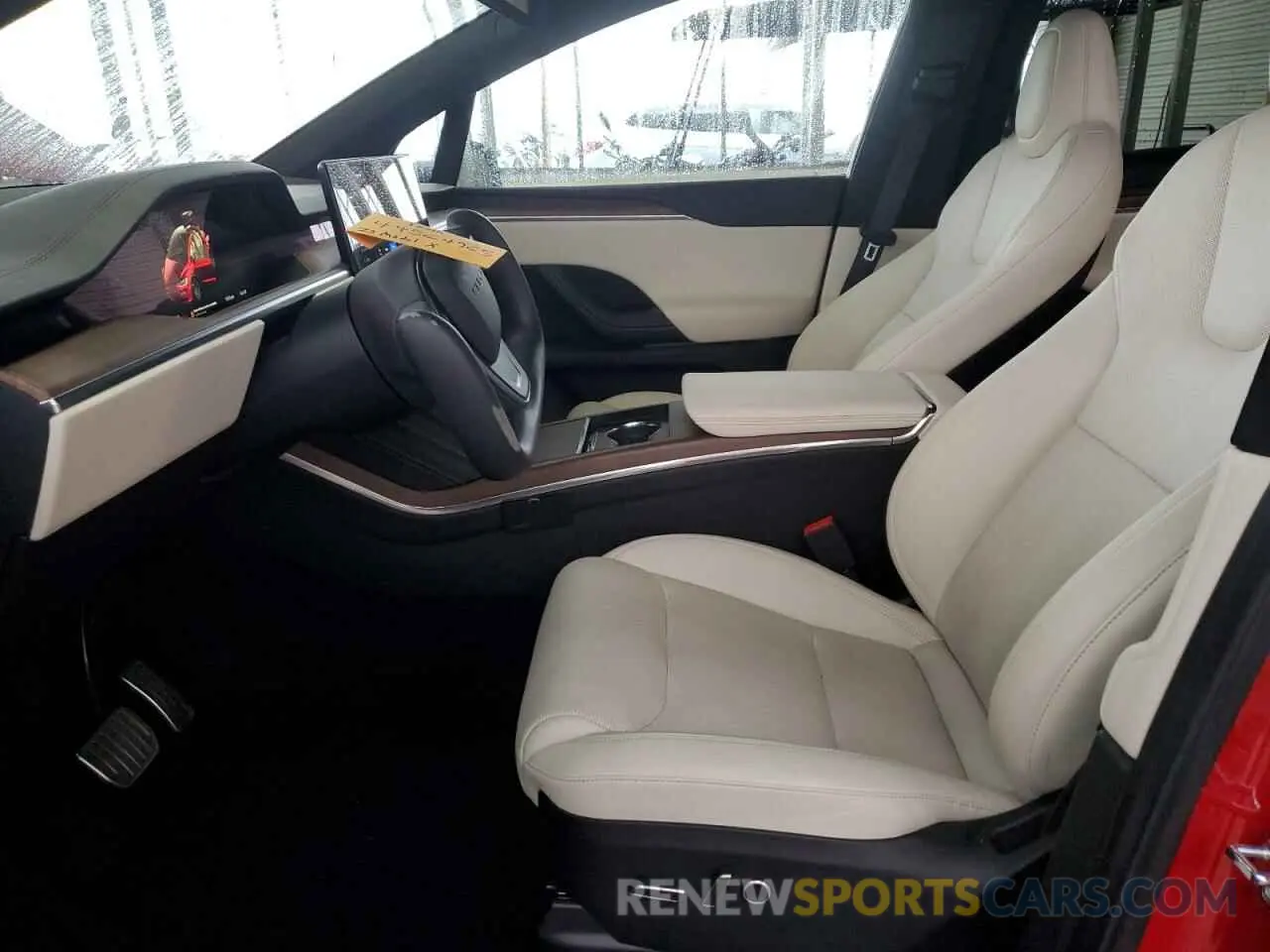 7 fotografías del automóvil dañado 7SAXCBE52PF365140 TESLA MODEL X 2023