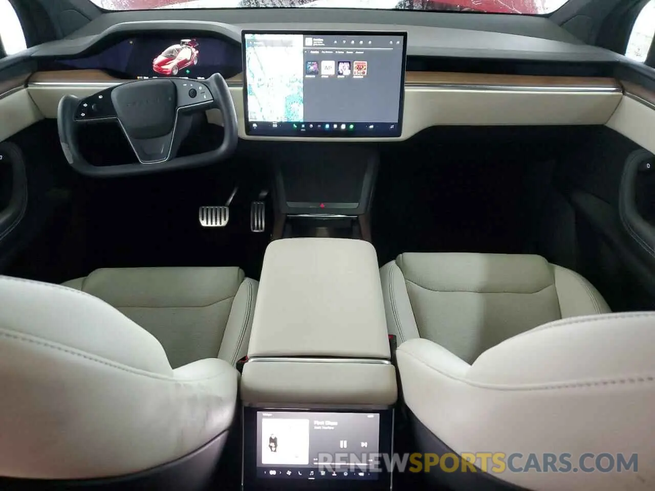 8 fotografías del automóvil dañado 7SAXCBE52PF365140 TESLA MODEL X 2023