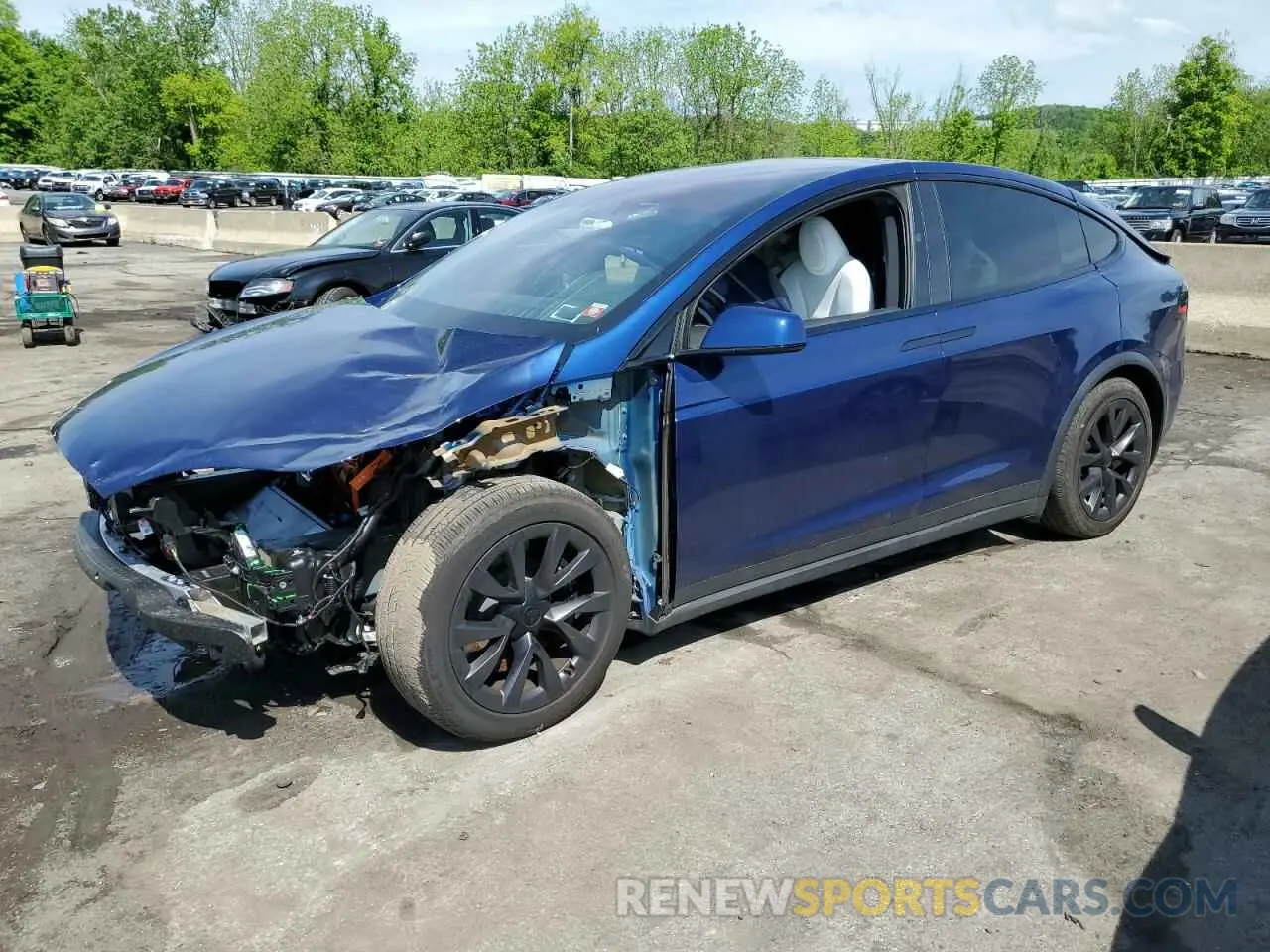 1 fotografías del automóvil dañado 7SAXCBE52PF384898 TESLA MODEL X 2023