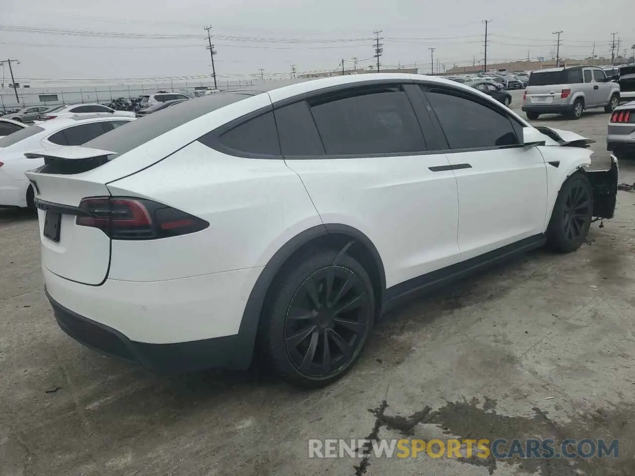 3 fotografías del automóvil dañado 7SAXCBE53PF380665 TESLA MODEL X 2023