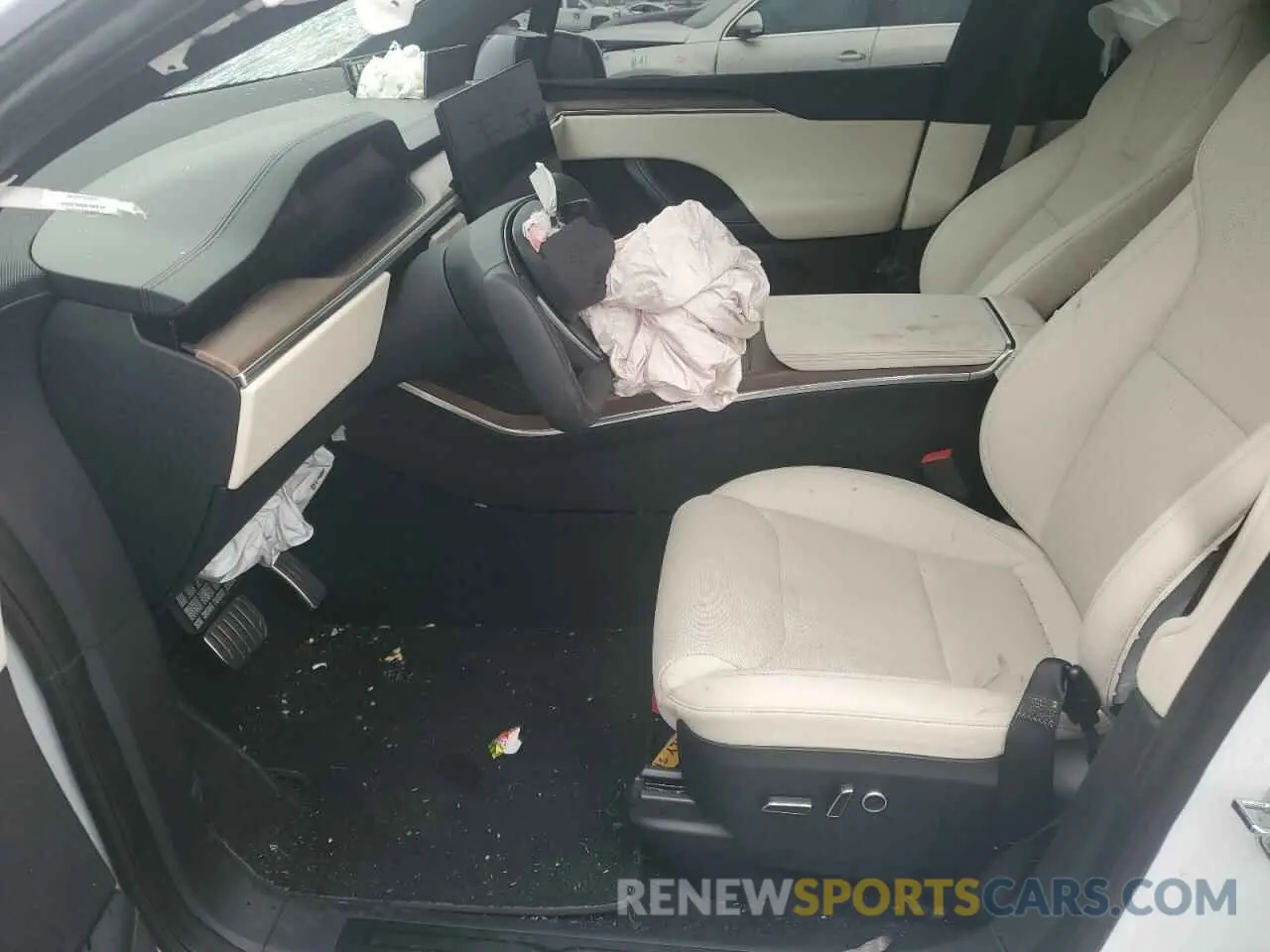 7 fotografías del automóvil dañado 7SAXCBE53PF380665 TESLA MODEL X 2023