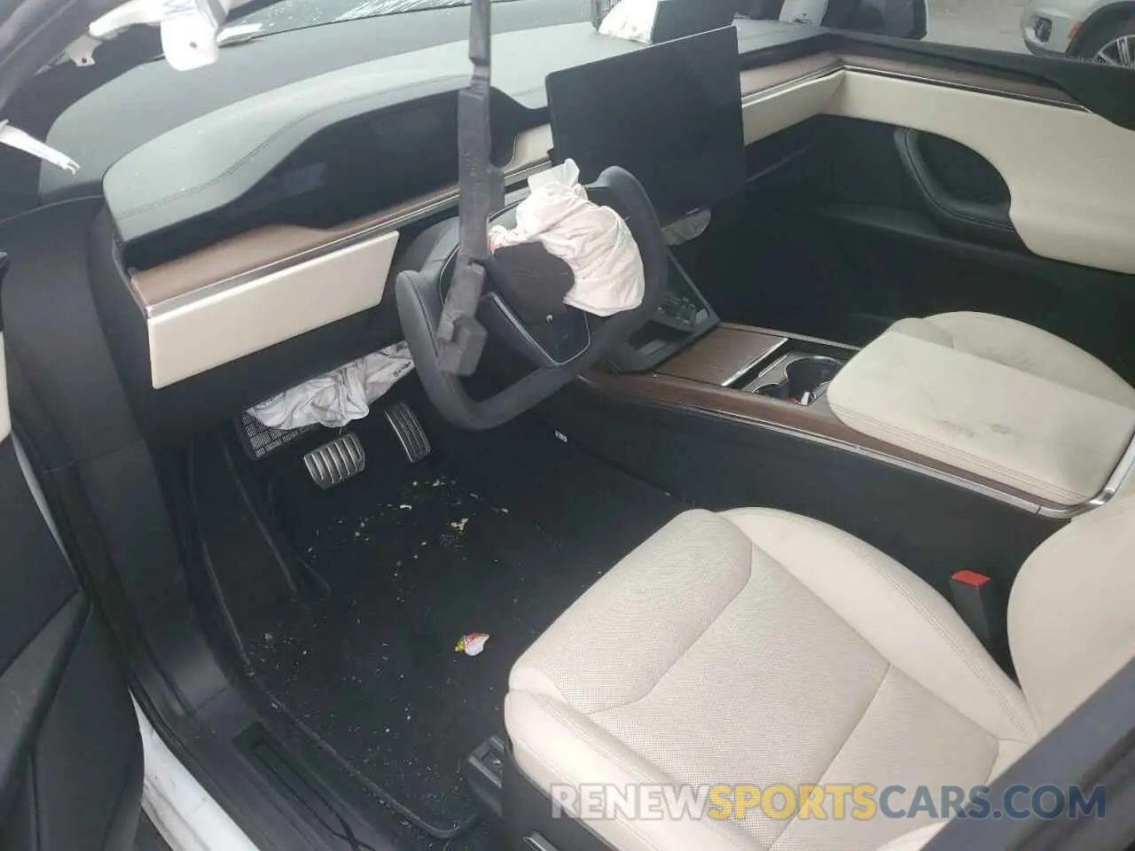 8 fotografías del automóvil dañado 7SAXCBE53PF380665 TESLA MODEL X 2023