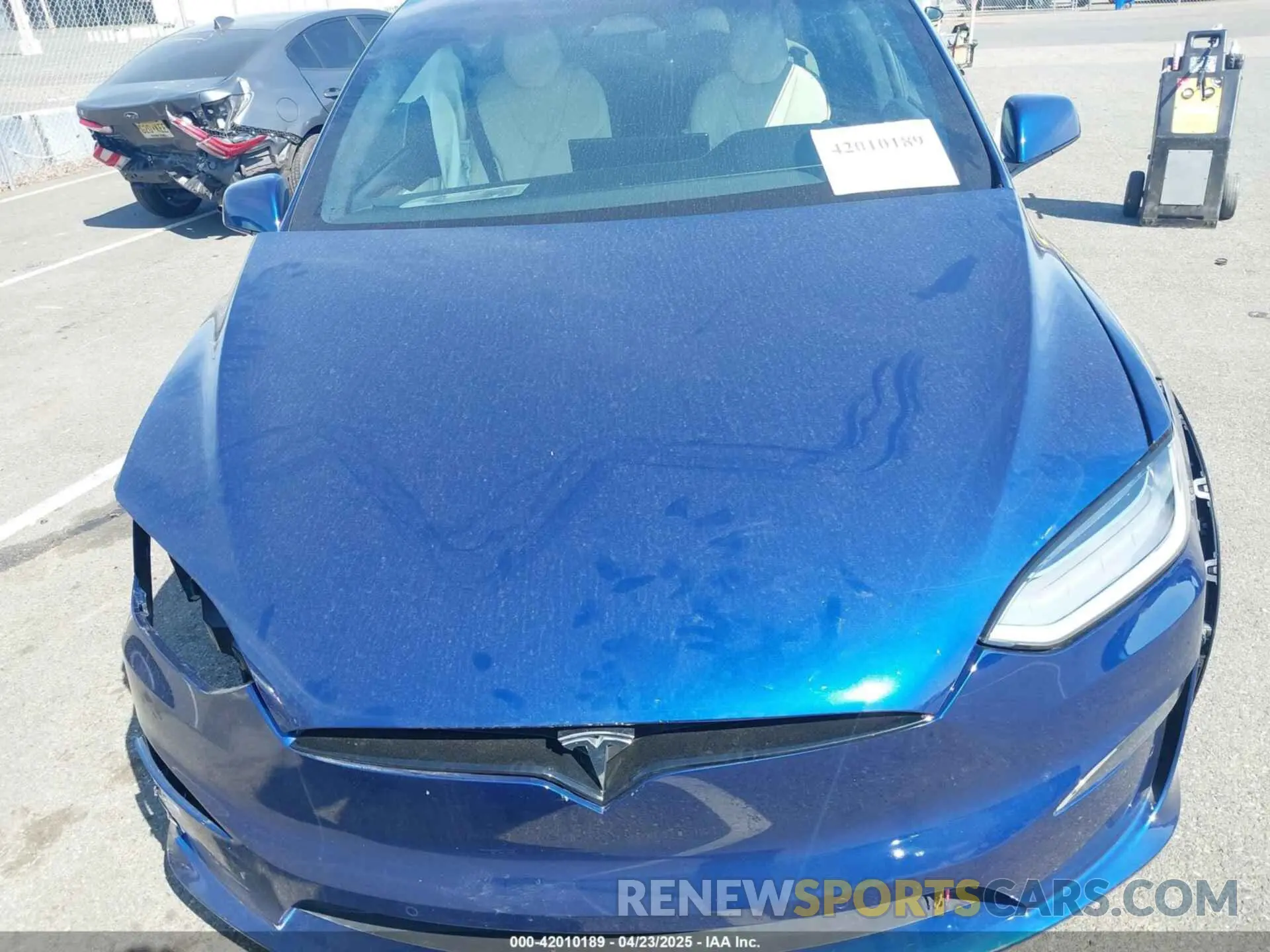 10 fotografías del automóvil dañado 7SAXCBE55PF367111 TESLA MODEL X 2023